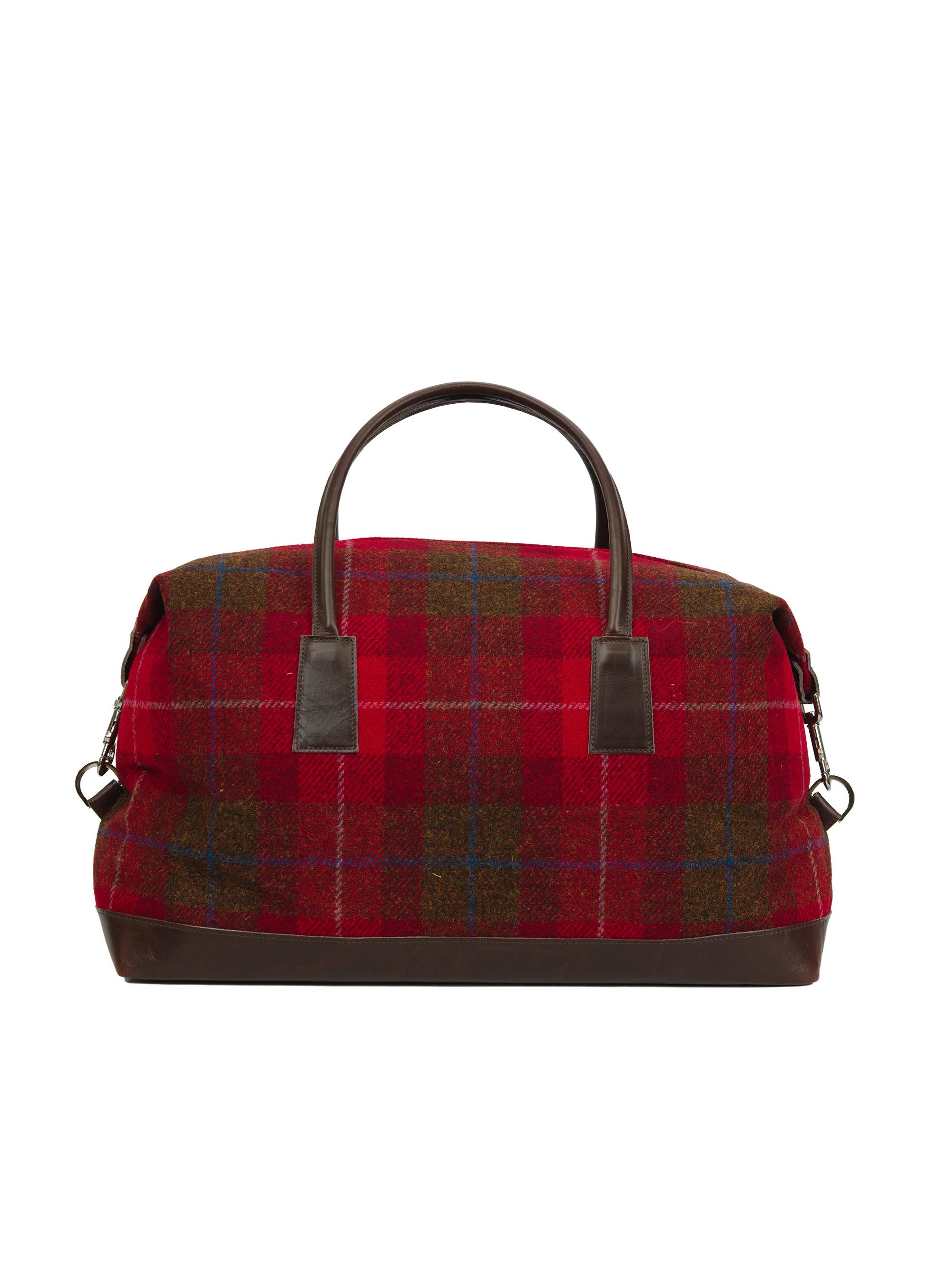 Harris Tweed Luggage Bag - A001 (Brown Leather) - Image 5