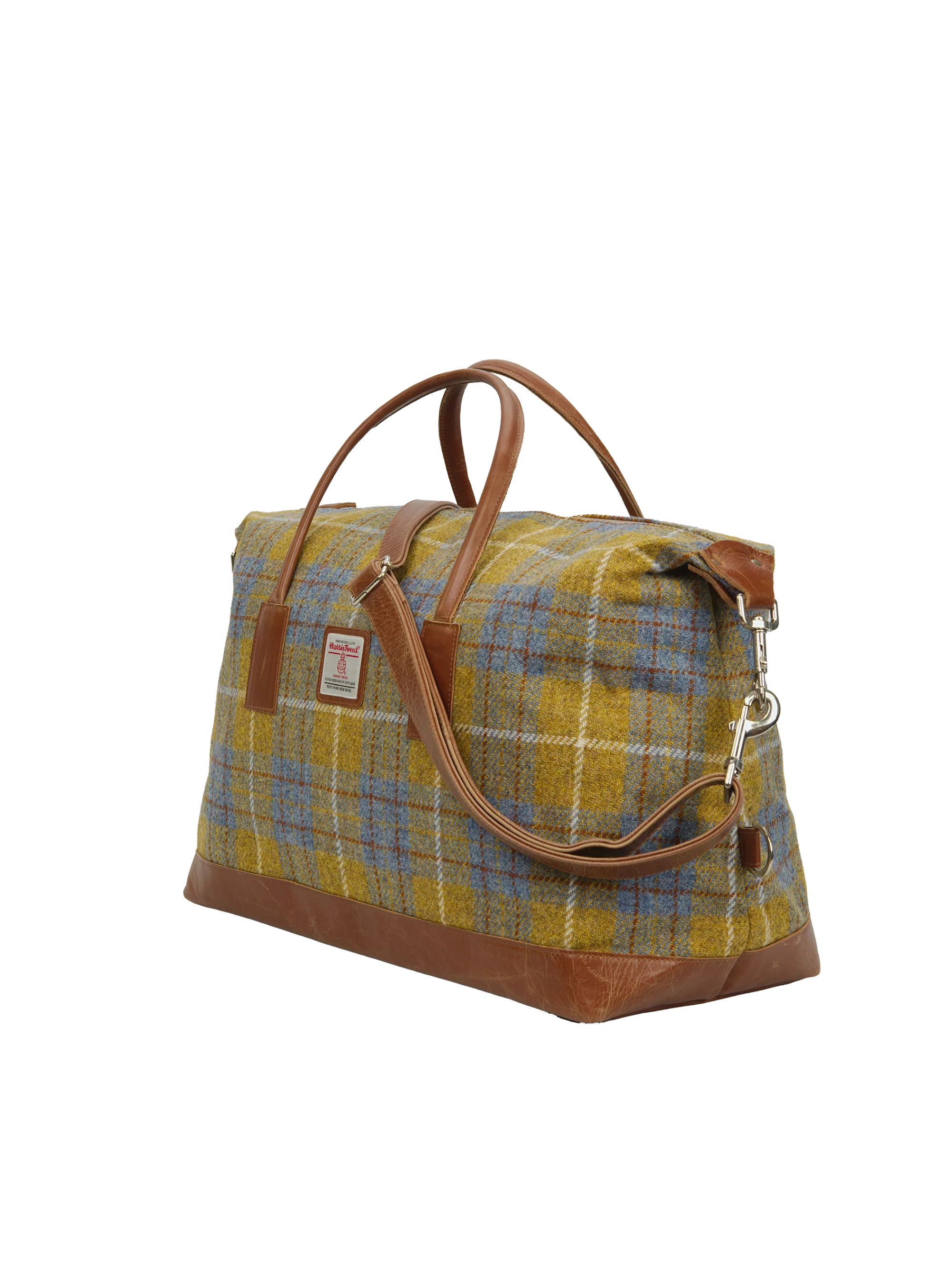 Harris Tweed Luggage Bag - A0102 (Tan Leather) - Image 2