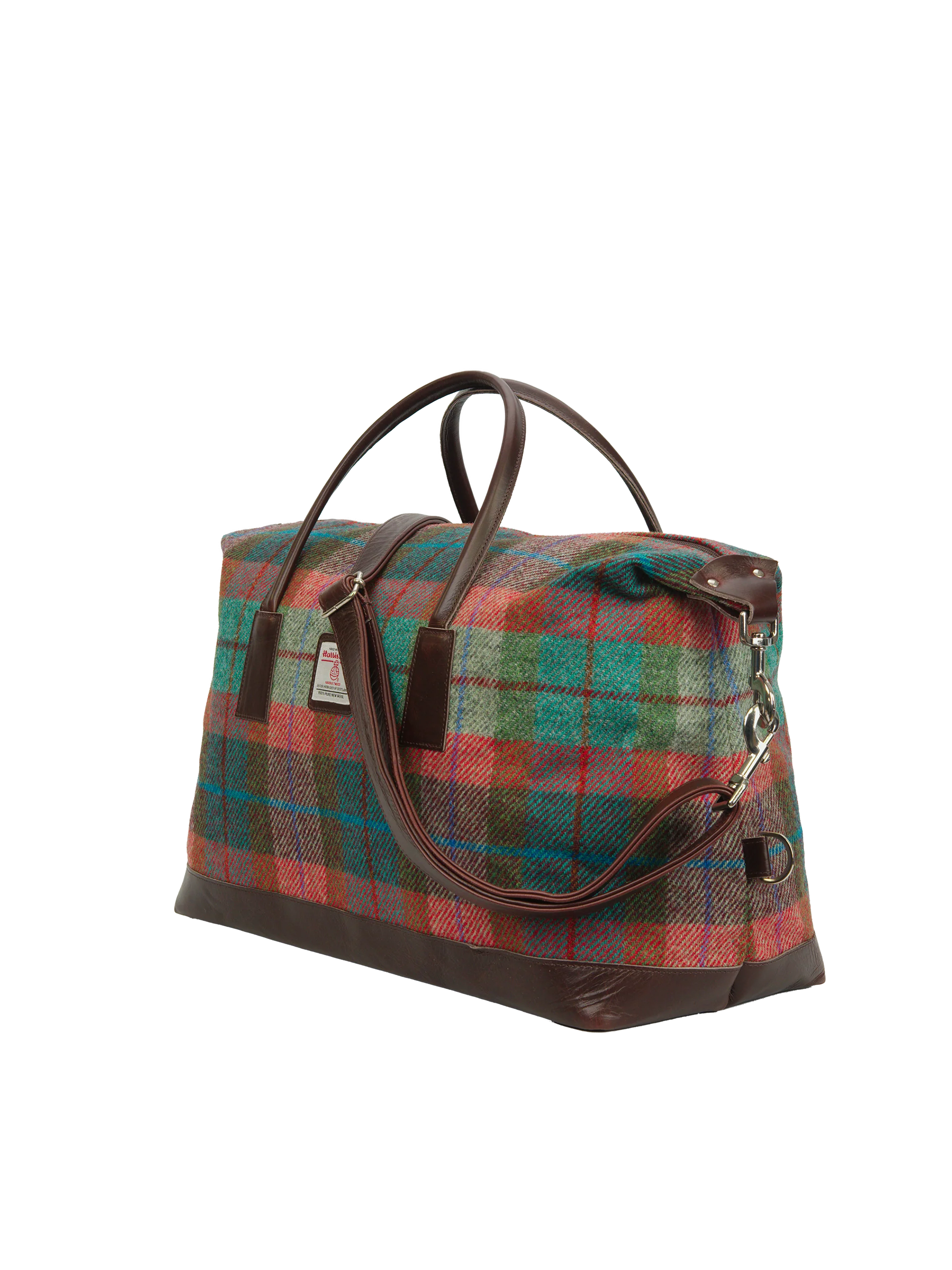 Harris Tweed Luggage Bag - A0112 (Tan Leather) - Image 2