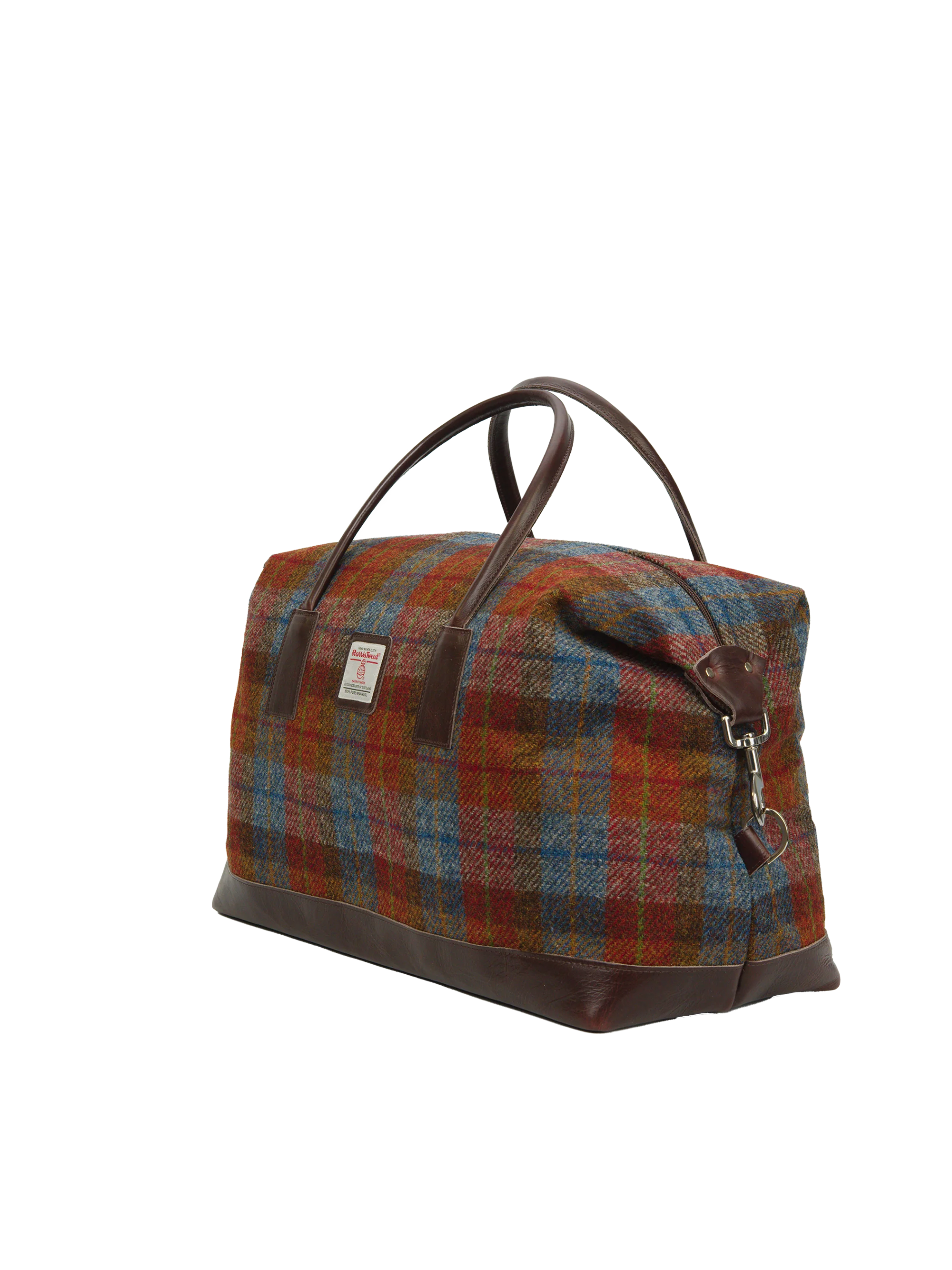 Harris Tweed Luggage Bag - A0212 (Brown Leather) - Image 3