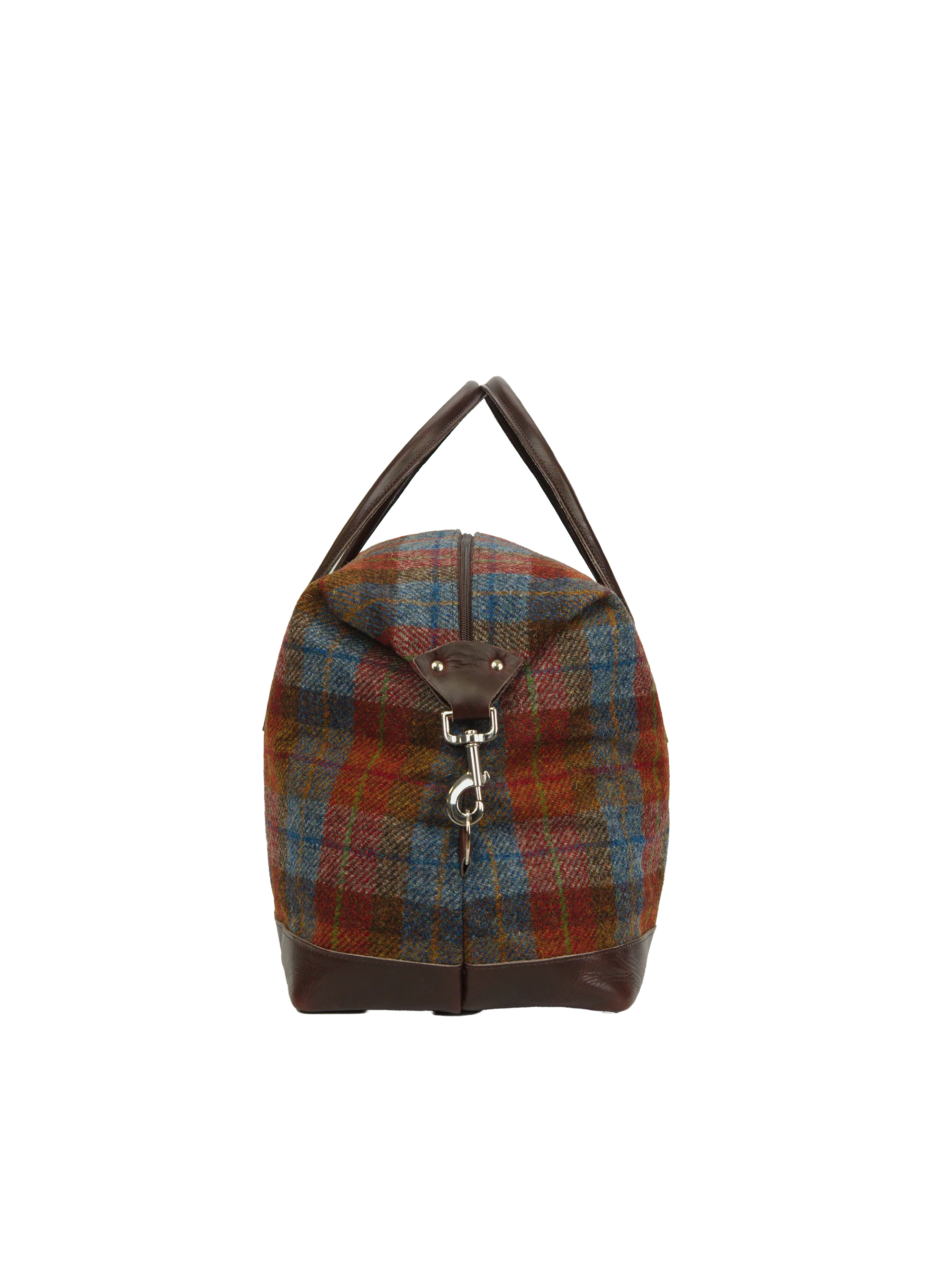 Harris Tweed Luggage Bag - A0212 (Brown Leather) - Image 4