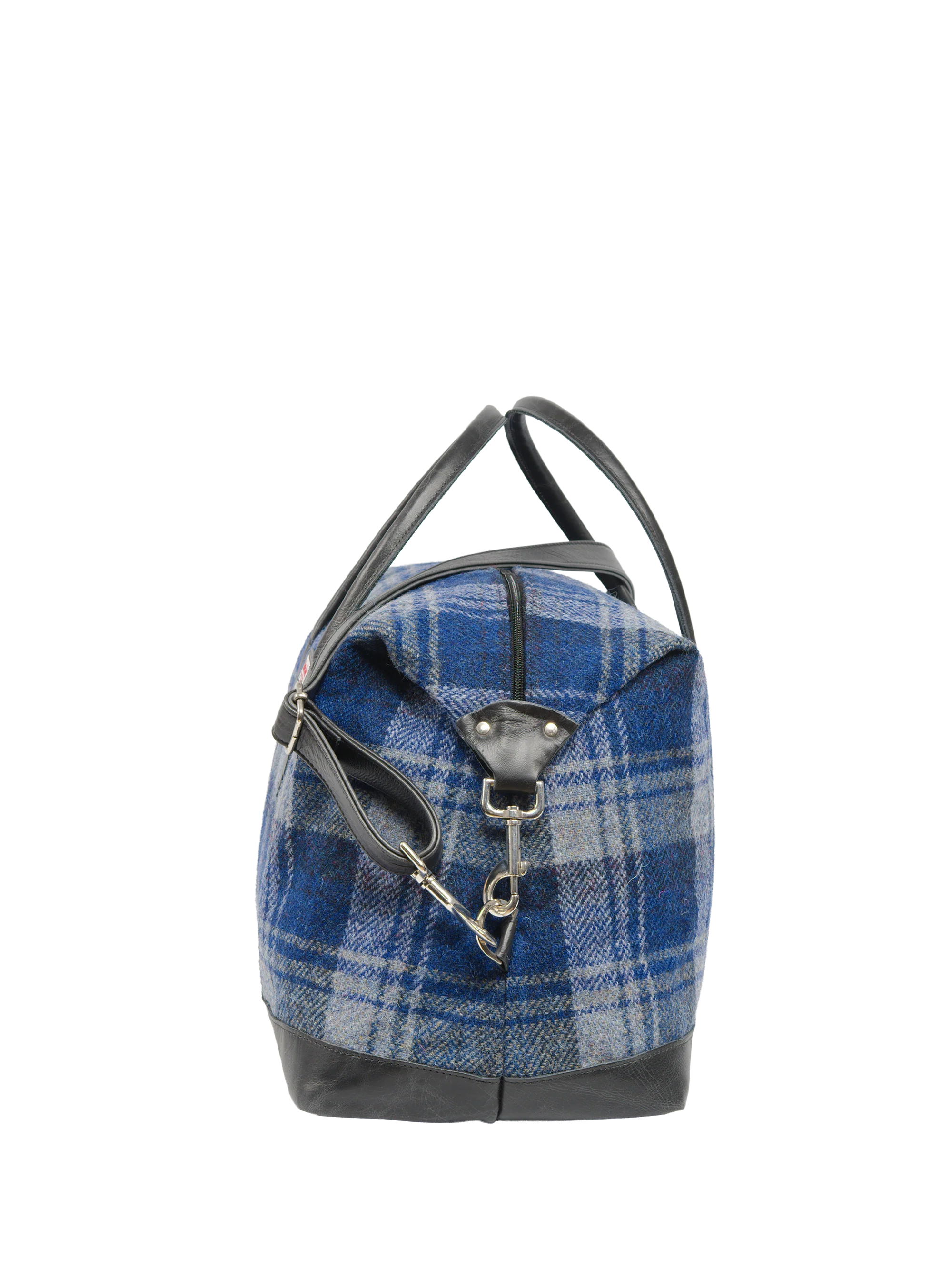 Harris Tweed Luggage Bag - A0237 (Black Leather) - Image 3