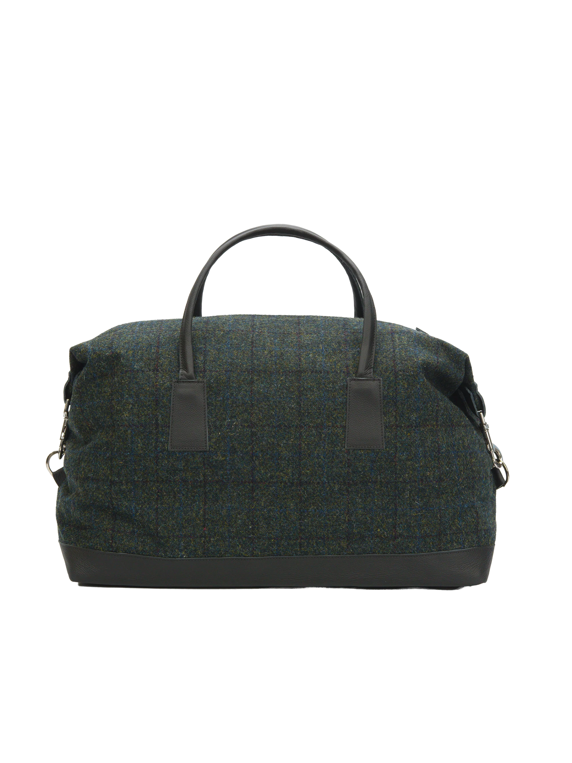 Harris Tweed Luggage Bag - A0256 (Black Leather) - Image 5