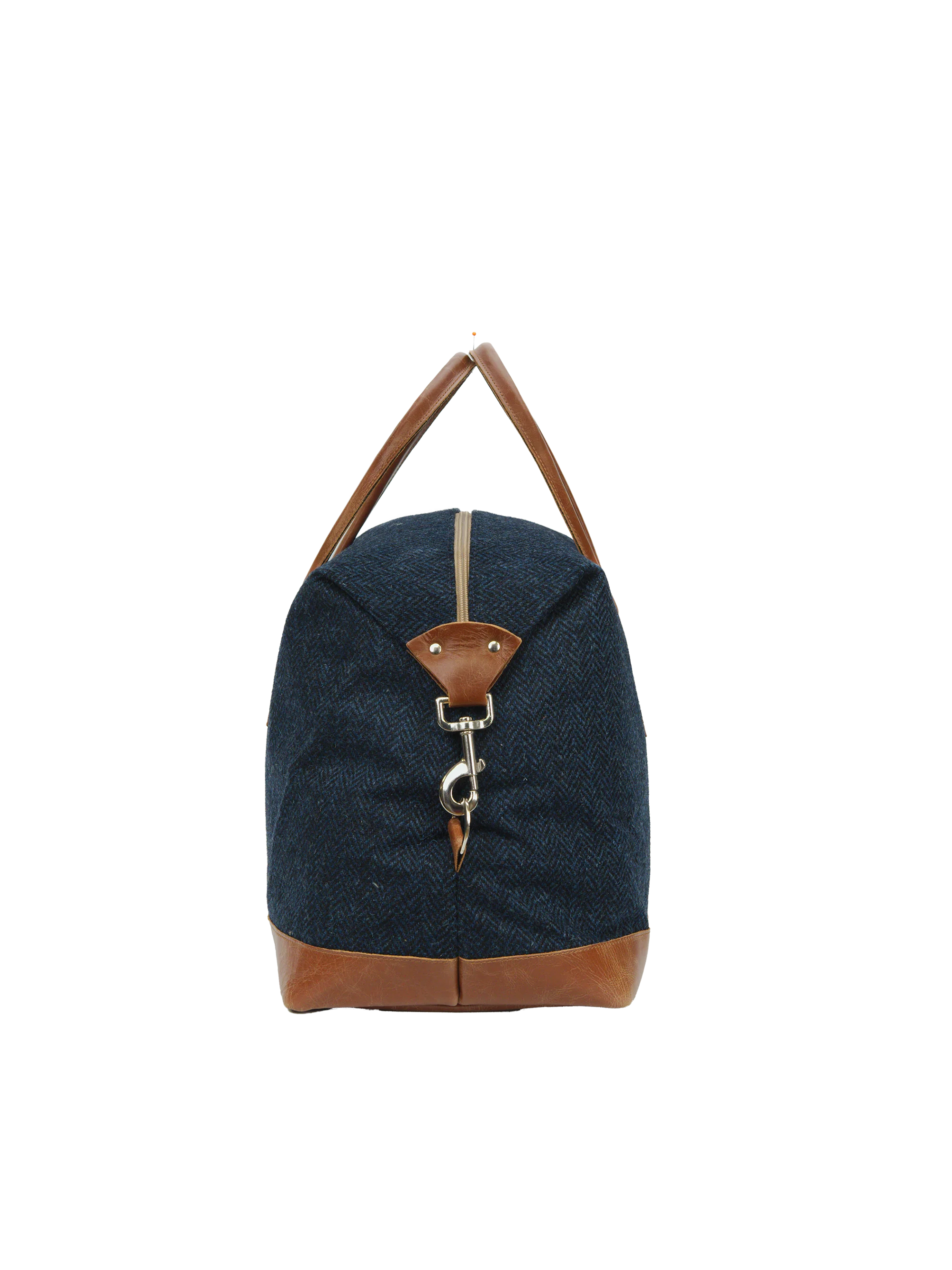 Harris Tweed Luggage Bag - HB104 (Tan Leather) - Image 4