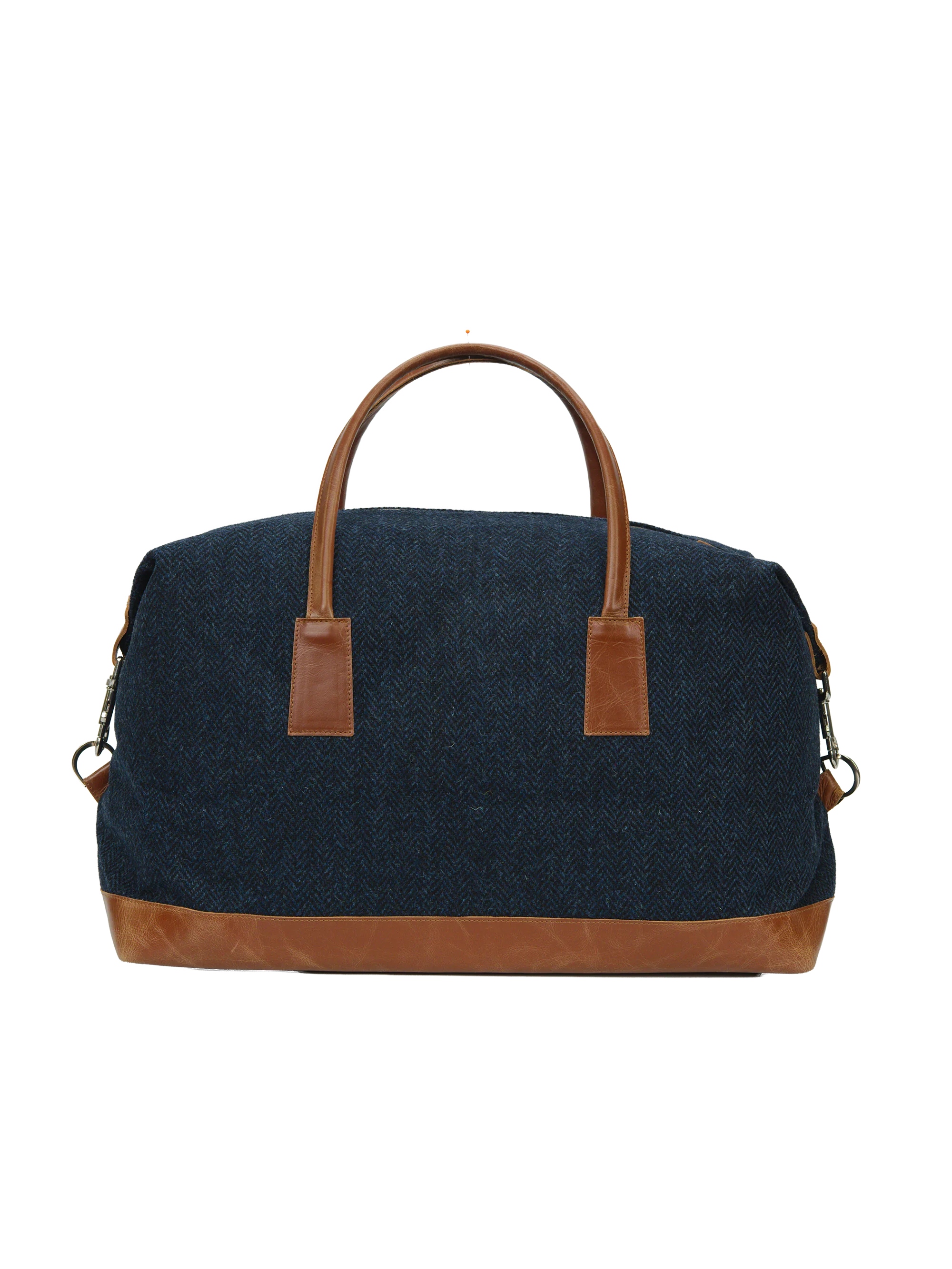 Harris Tweed Luggage Bag - HB104 (Tan Leather) - Image 5