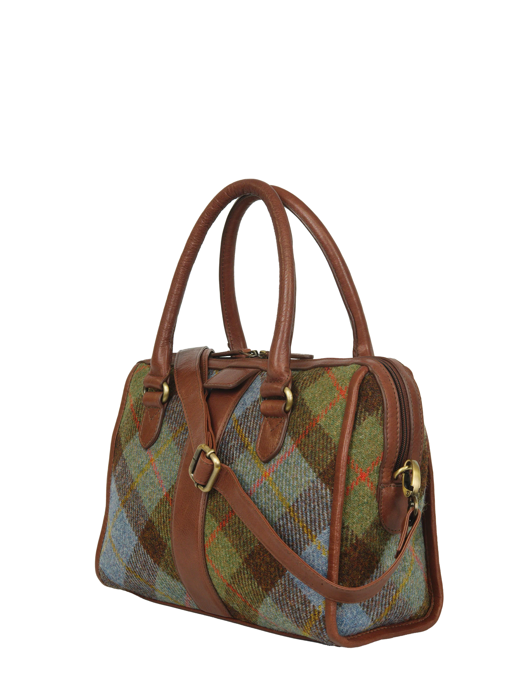Harris Tweed Maraig Bag - A017 (C) (Brown) - Image 2