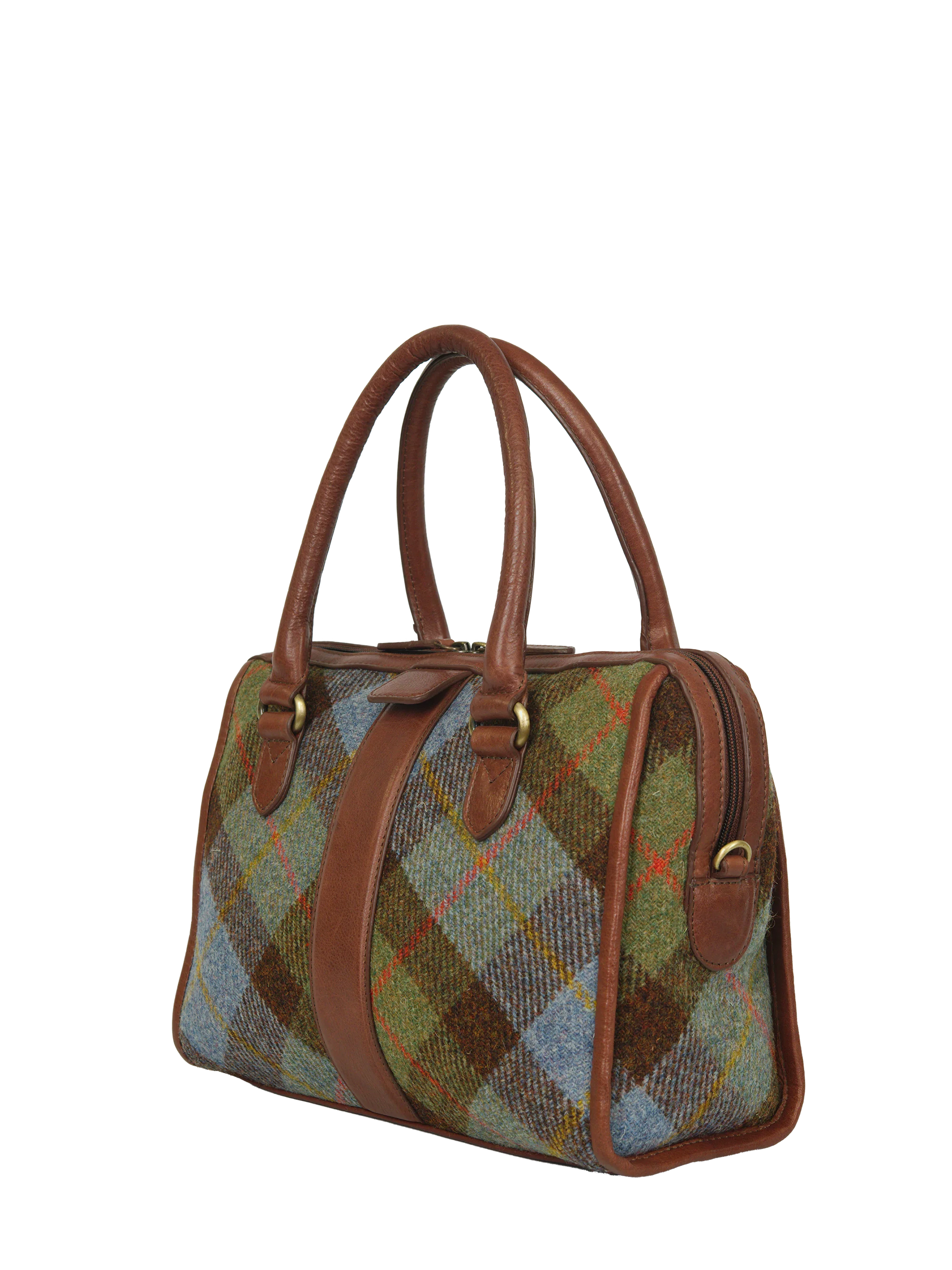 Harris Tweed Maraig Bag - A017 (C) (Brown) - Image 3