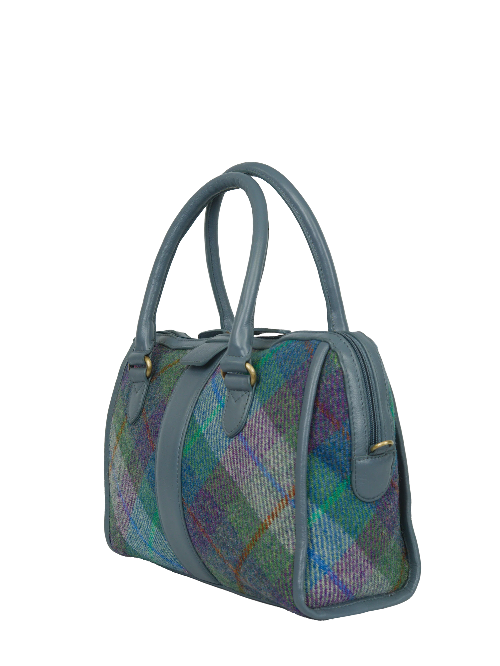 Harris Tweed Maraig Bag - A0173 (C) (Blue) - Image 3