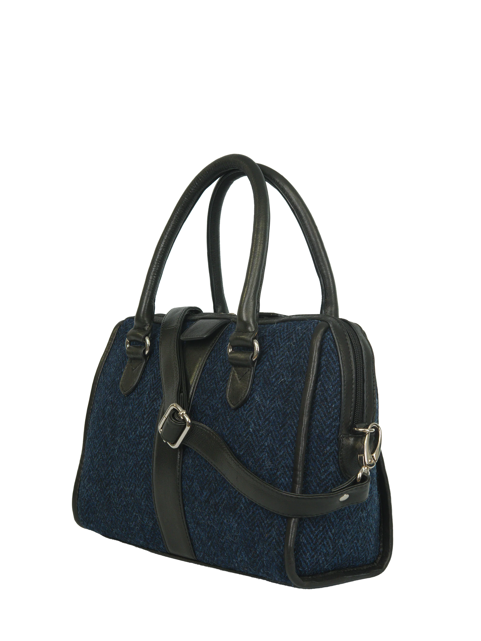 Harris Tweed Maraig Bag - HB104 (Black) - Image 2