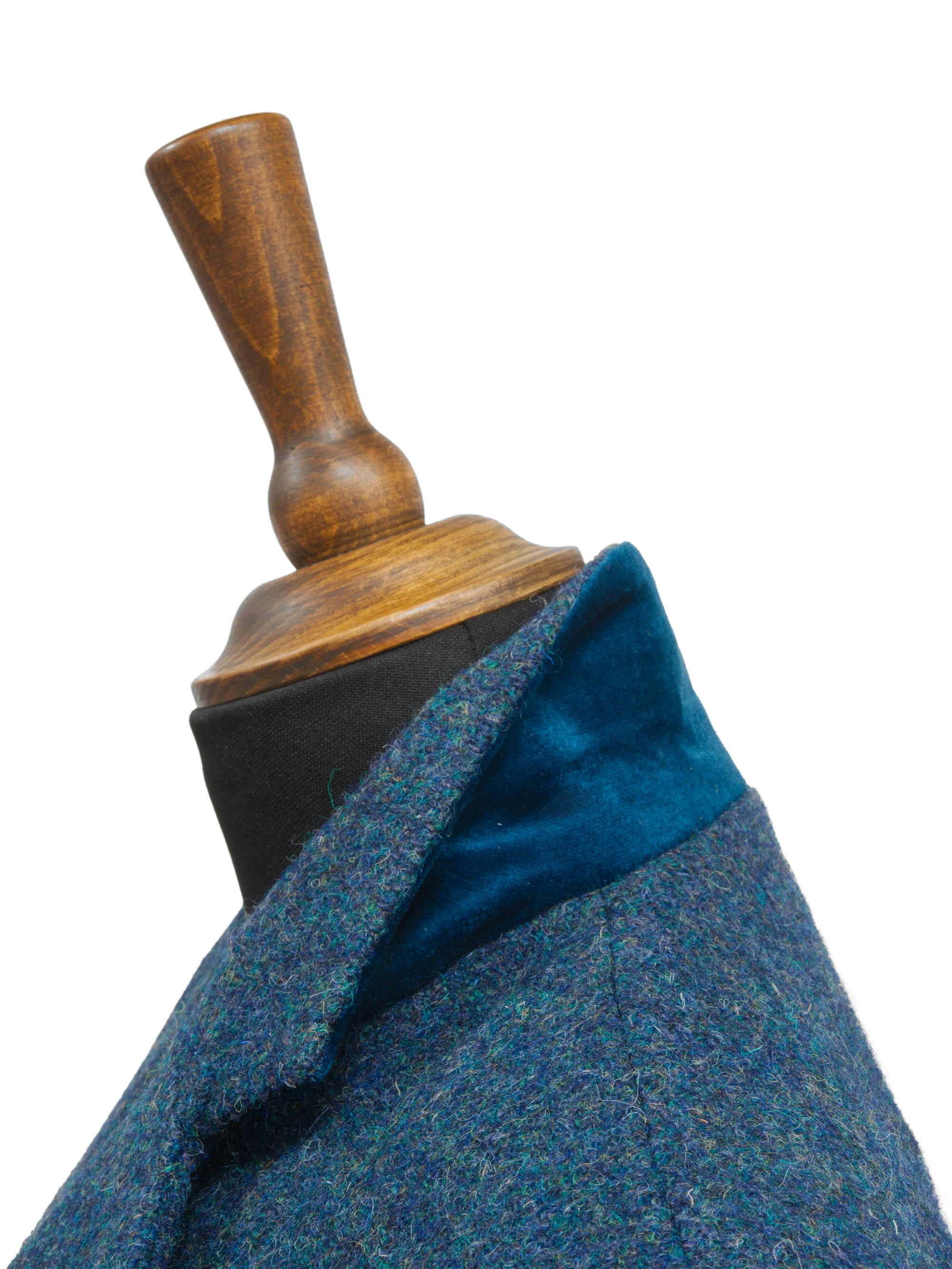 Harris Tweed Melanie Jacket - Blue Mix Herringbone - Image 5