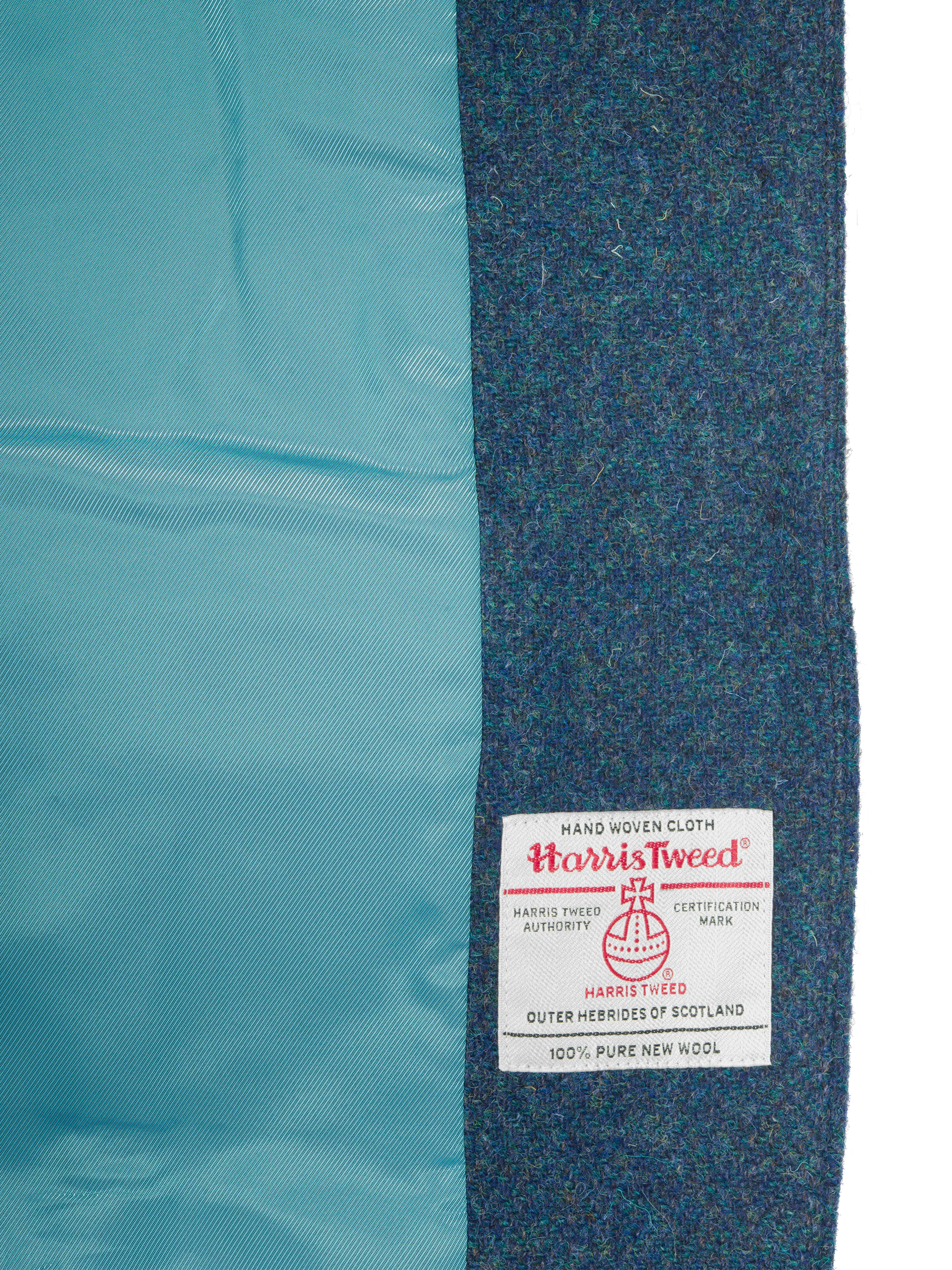 Harris Tweed Melanie Jacket - Blue Mix Herringbone - Image 8