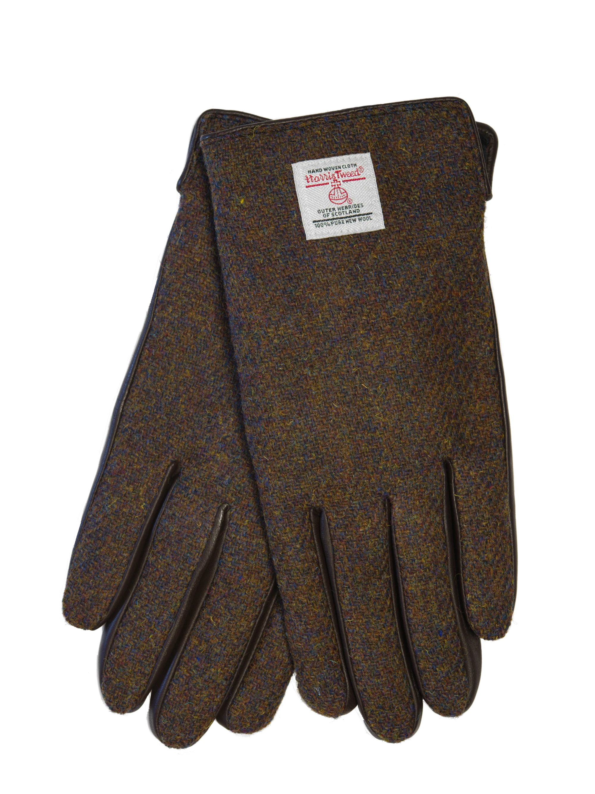 Harris Tweed Men's Gloves - Brown Mix (HH) - Image 2