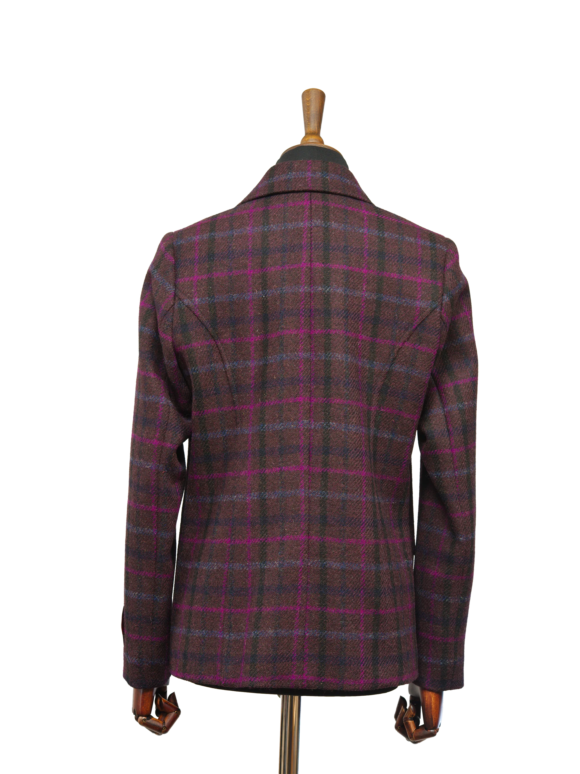 Harris Tweed Millie Jacket - Brown/Magenta Multi - Image 4