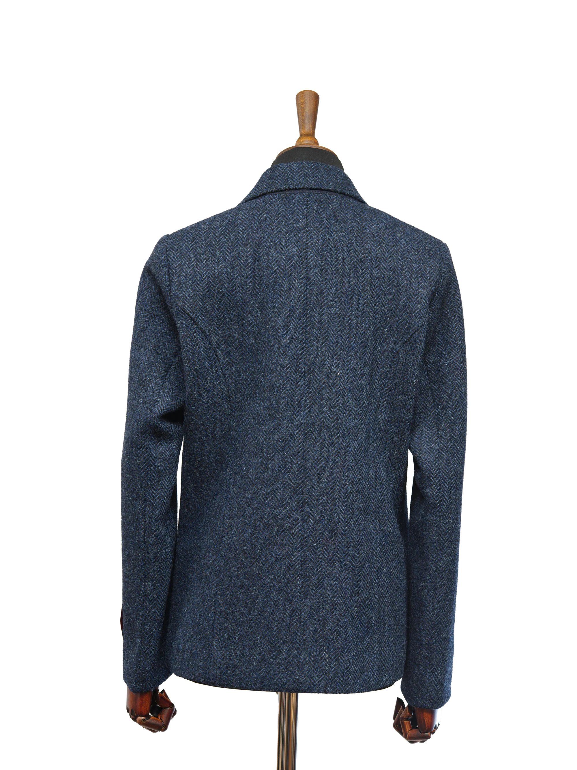 Harris Tweed Millie Jacket - Navy Herringbone - Image 4