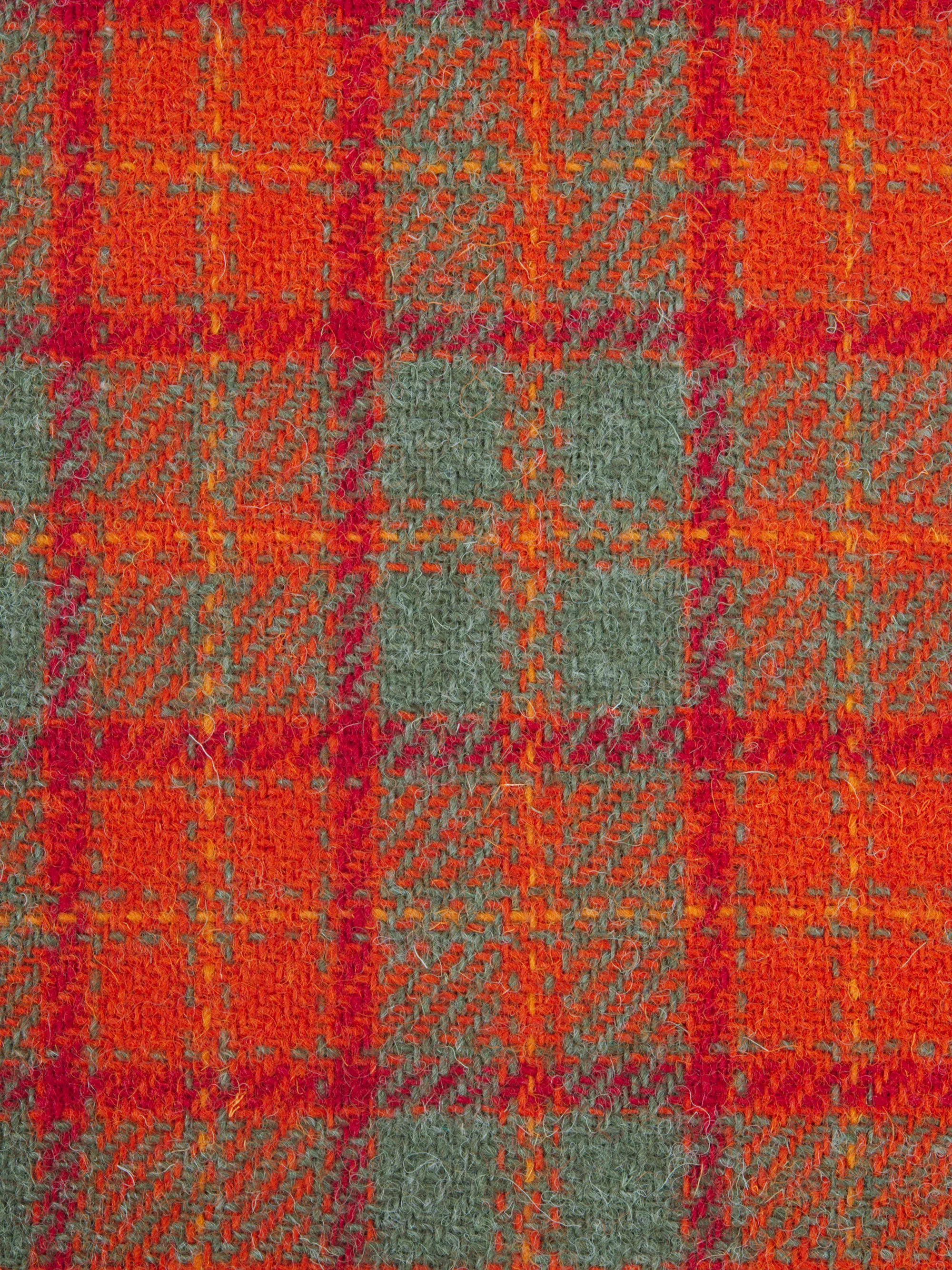 Harris Tweed Orange/Green A083