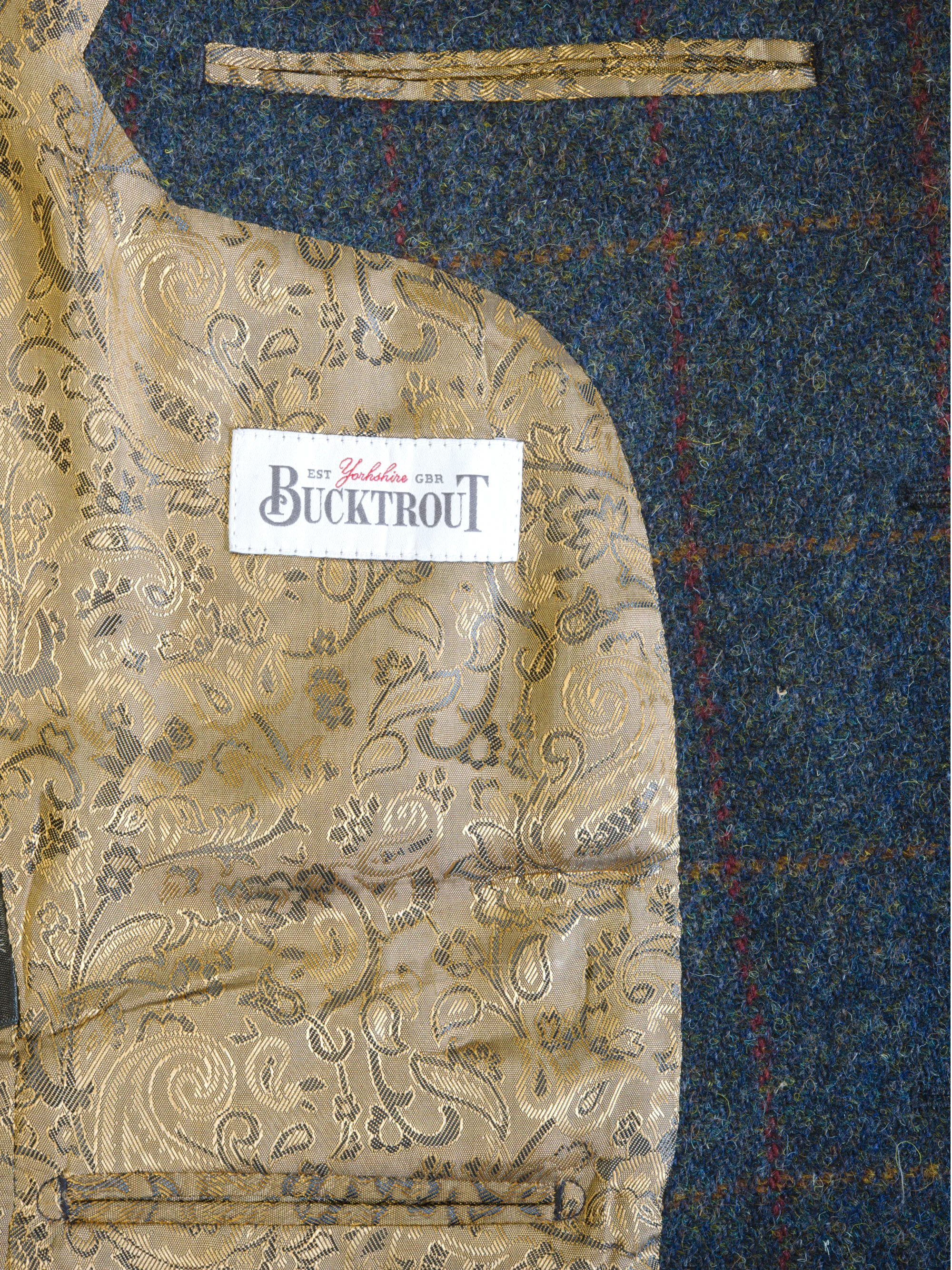 Harris Tweed Patrick Jacket - Blue Multi - Image 10