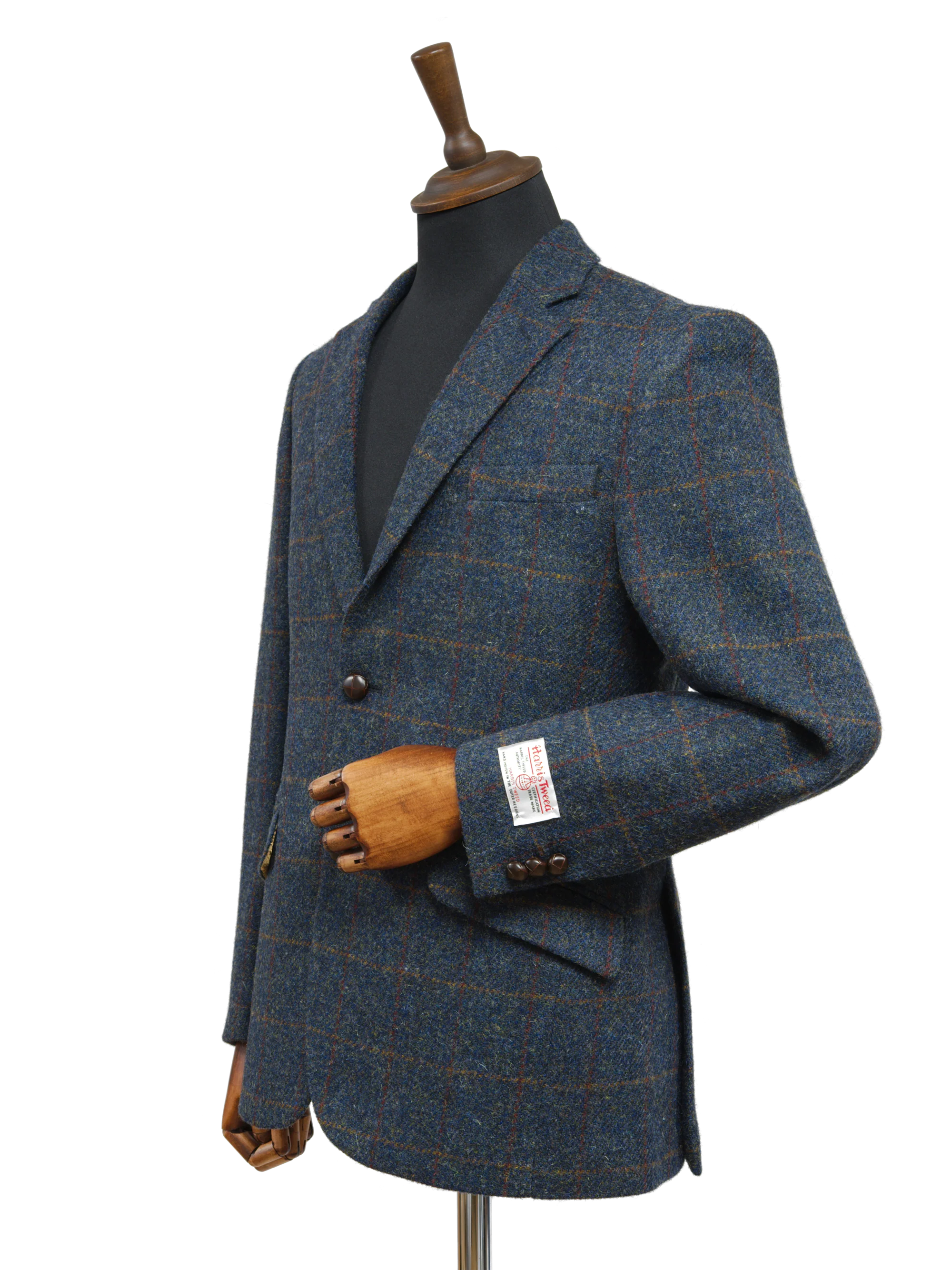 Harris Tweed Patrick Jacket - Blue Multi - Image 2