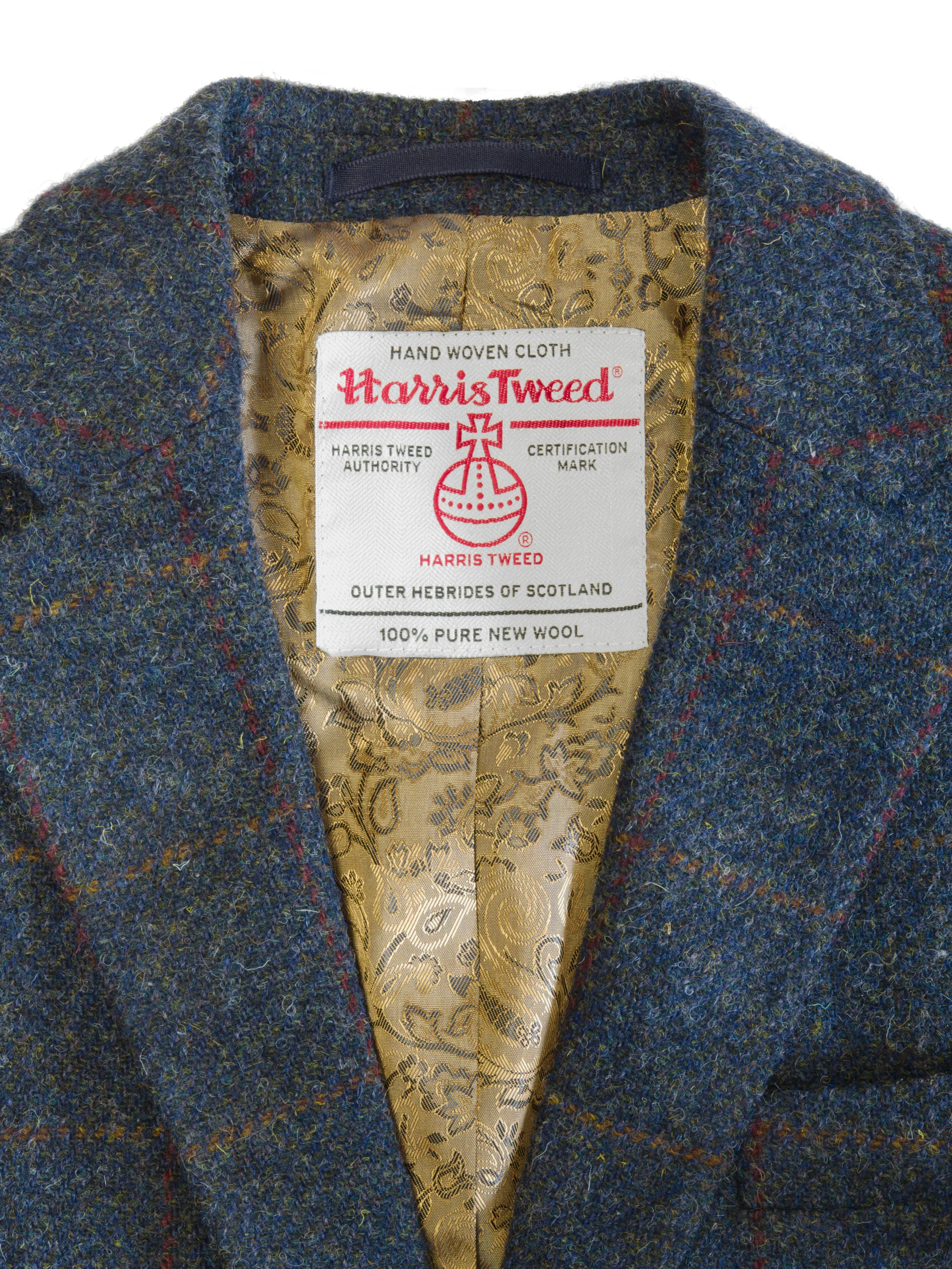 Harris Tweed Patrick Jacket - Blue Multi - Image 7