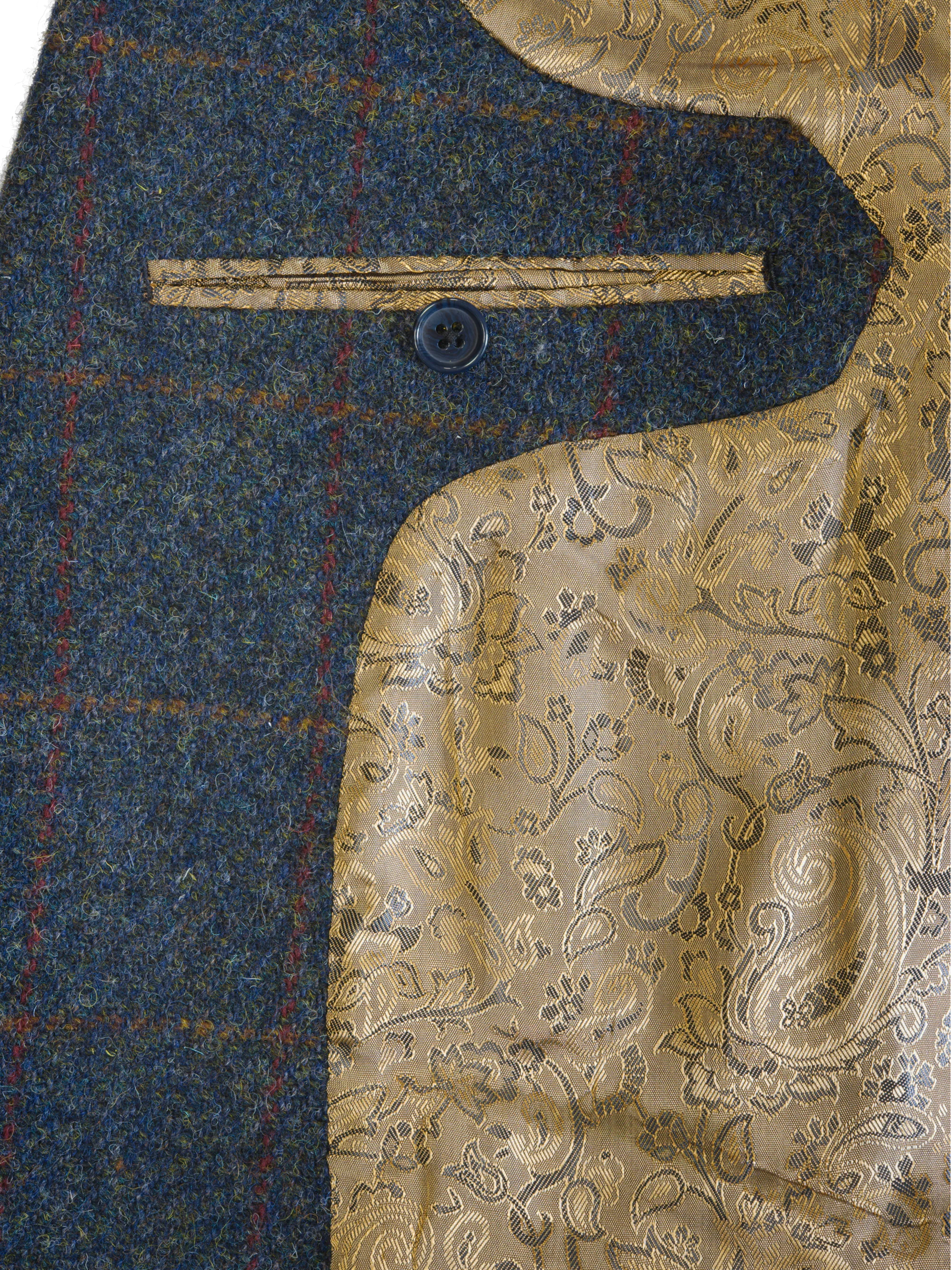 Harris Tweed Patrick Jacket - Blue Multi - Image 8