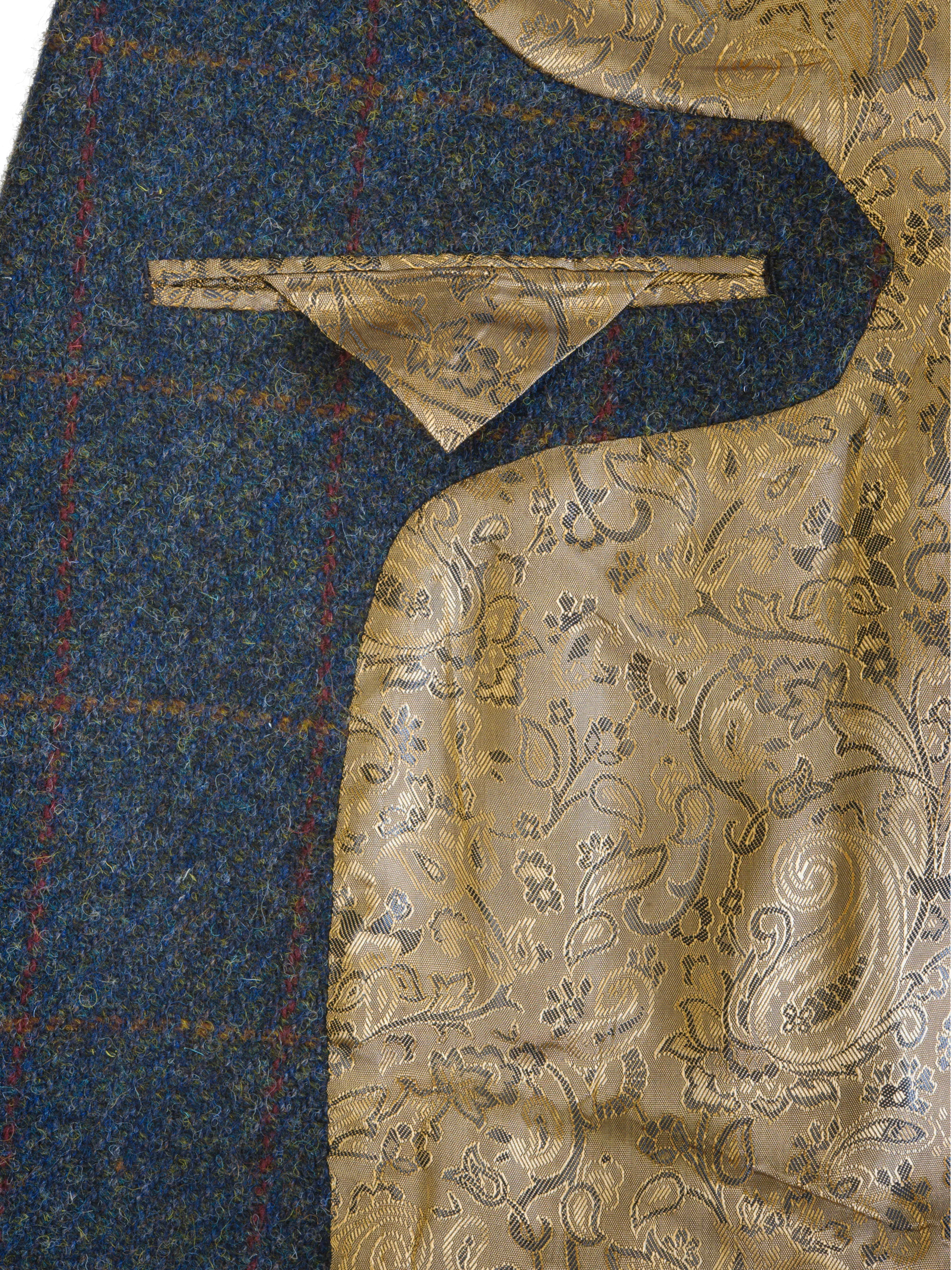 Harris Tweed Patrick Jacket - Blue Multi - Image 9