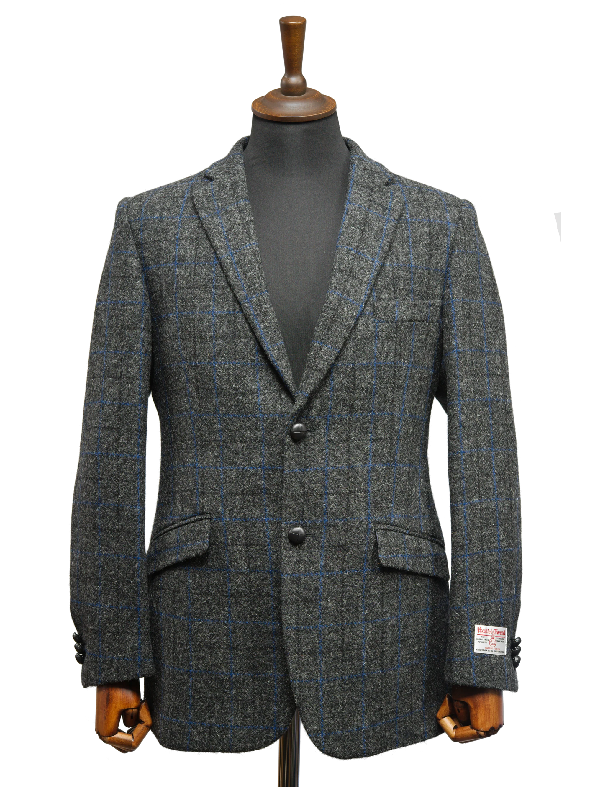 Harris Tweed Patrick Jacket - Grey Windowpane