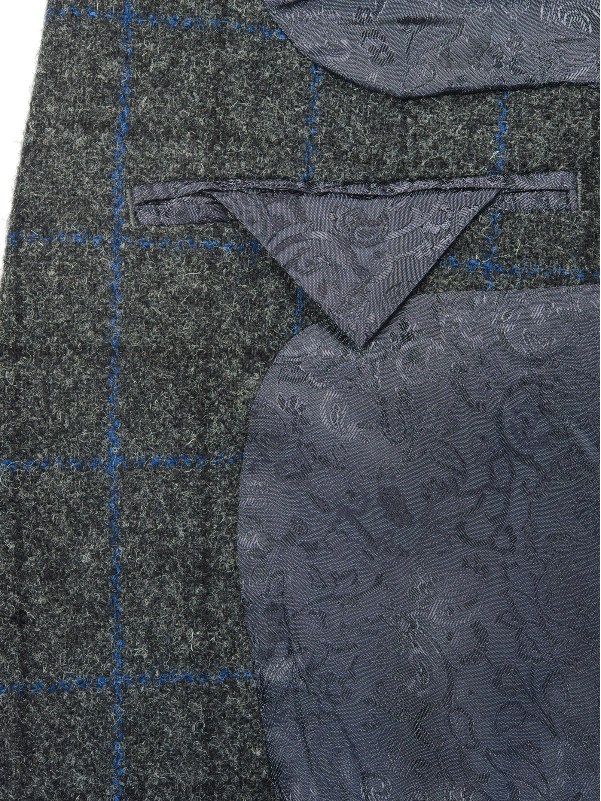 Harris Tweed Patrick Jacket - Grey Windowpane - Image 9