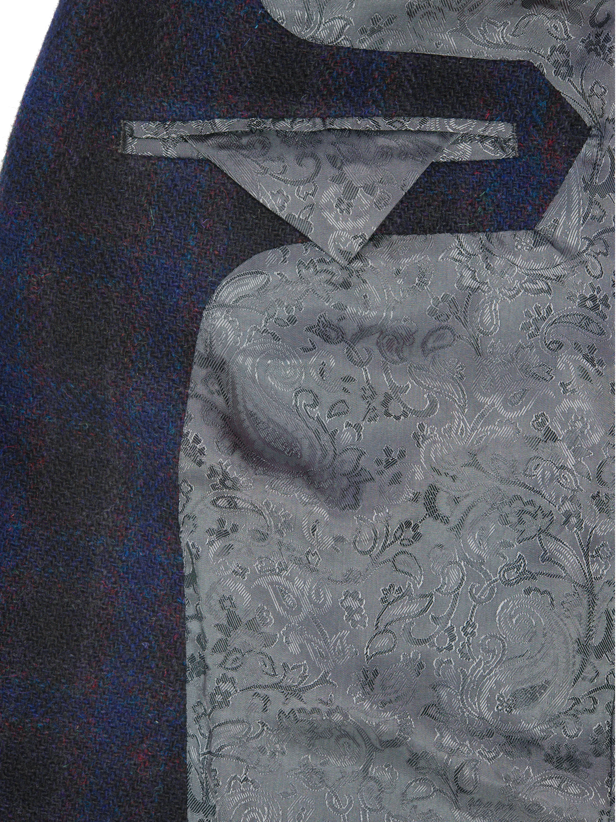 Harris Tweed Patrick Jacket - Navy Block Check - Image 9