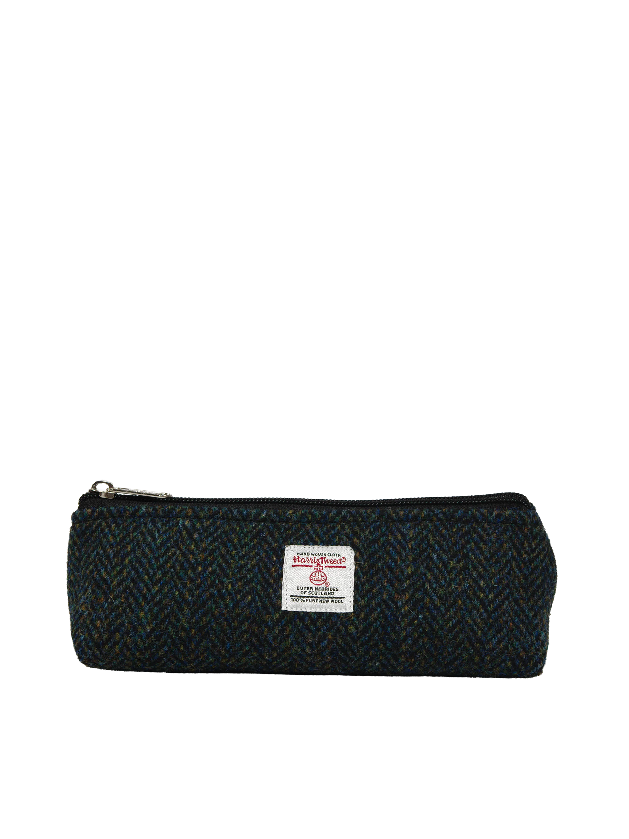 Harris Tweed Pencil Case - Black Turquoise HB