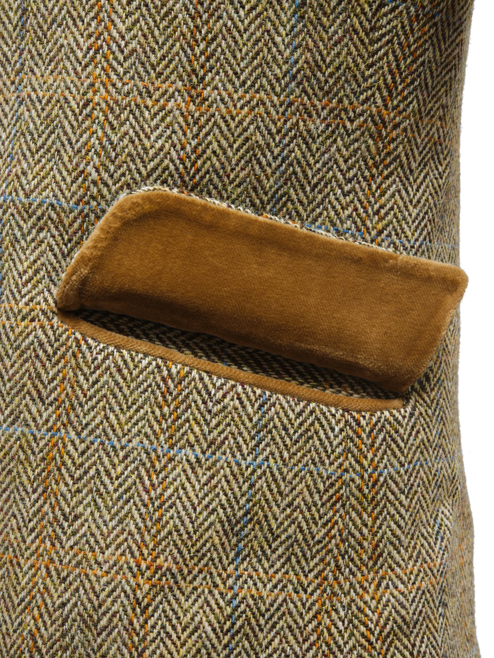 Harris Tweed Sandra Coat - Bracken Herringbone - Image 6