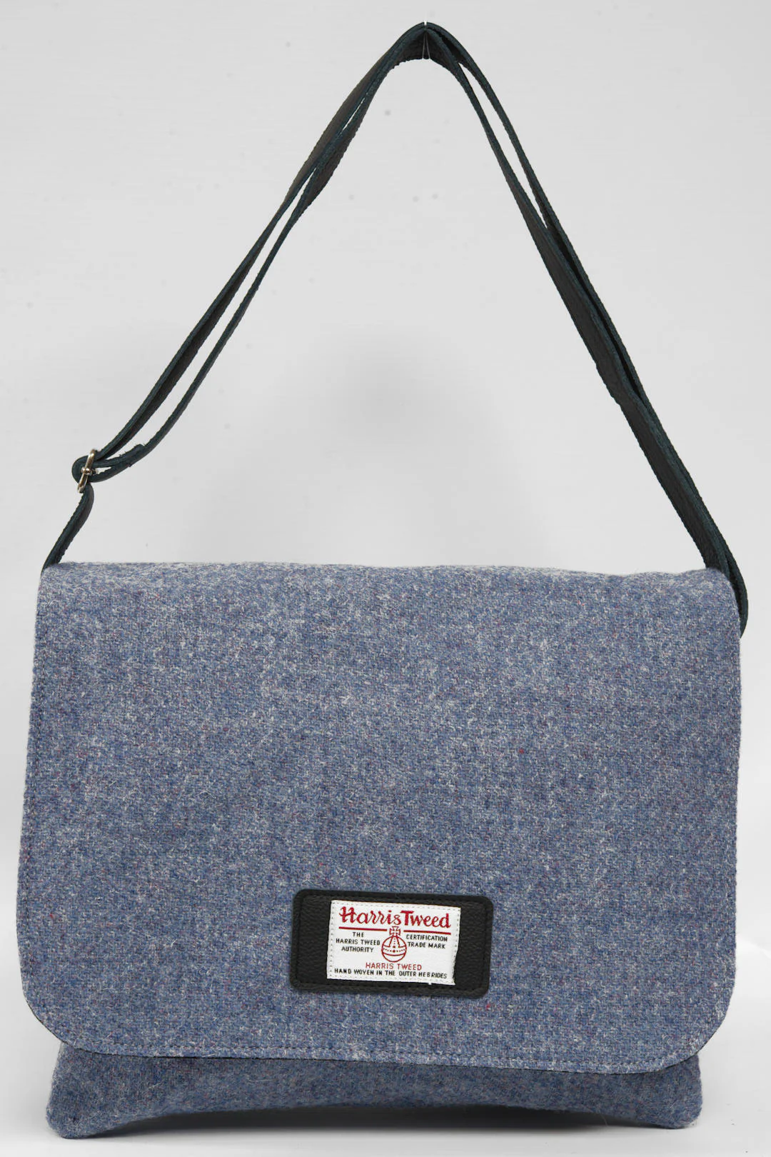 Harris Tweed Scalpay Bag - 228 (Black Leather) - Image 8