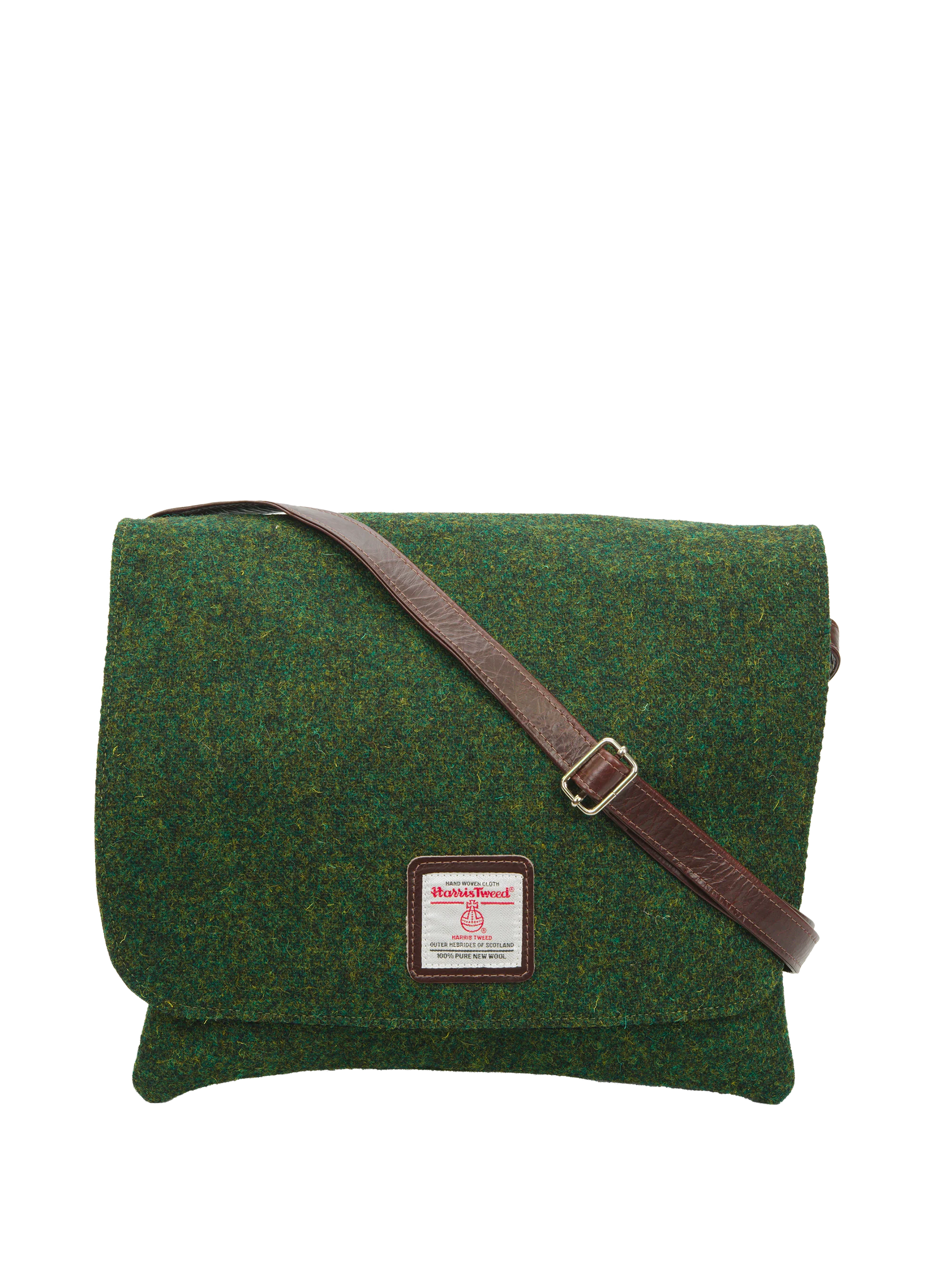 Harris Tweed Scalpay Bag - 352 (Brown Leather)