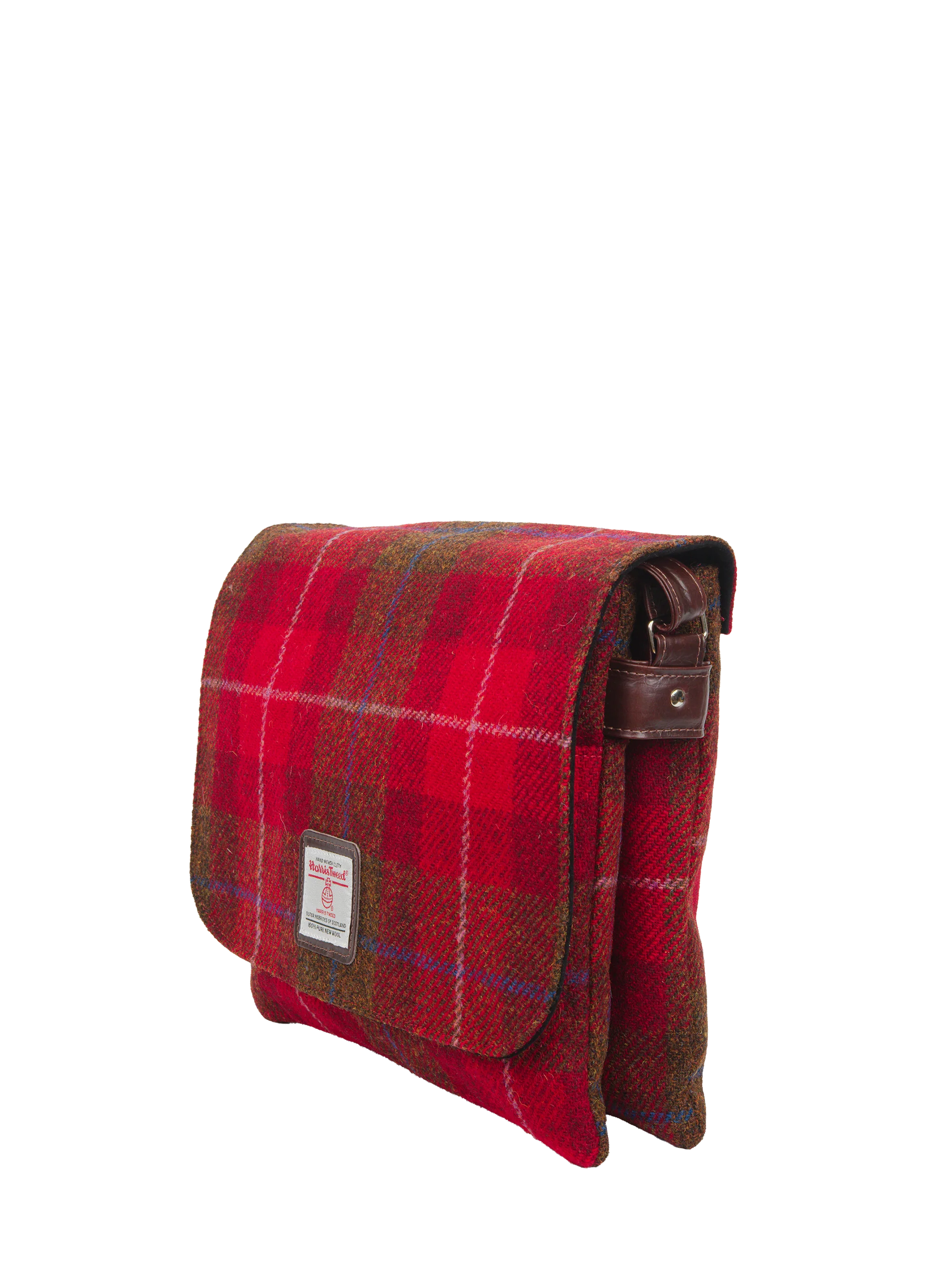 Harris Tweed Scalpay Bag - A001 (Brown Leather) - Image 4