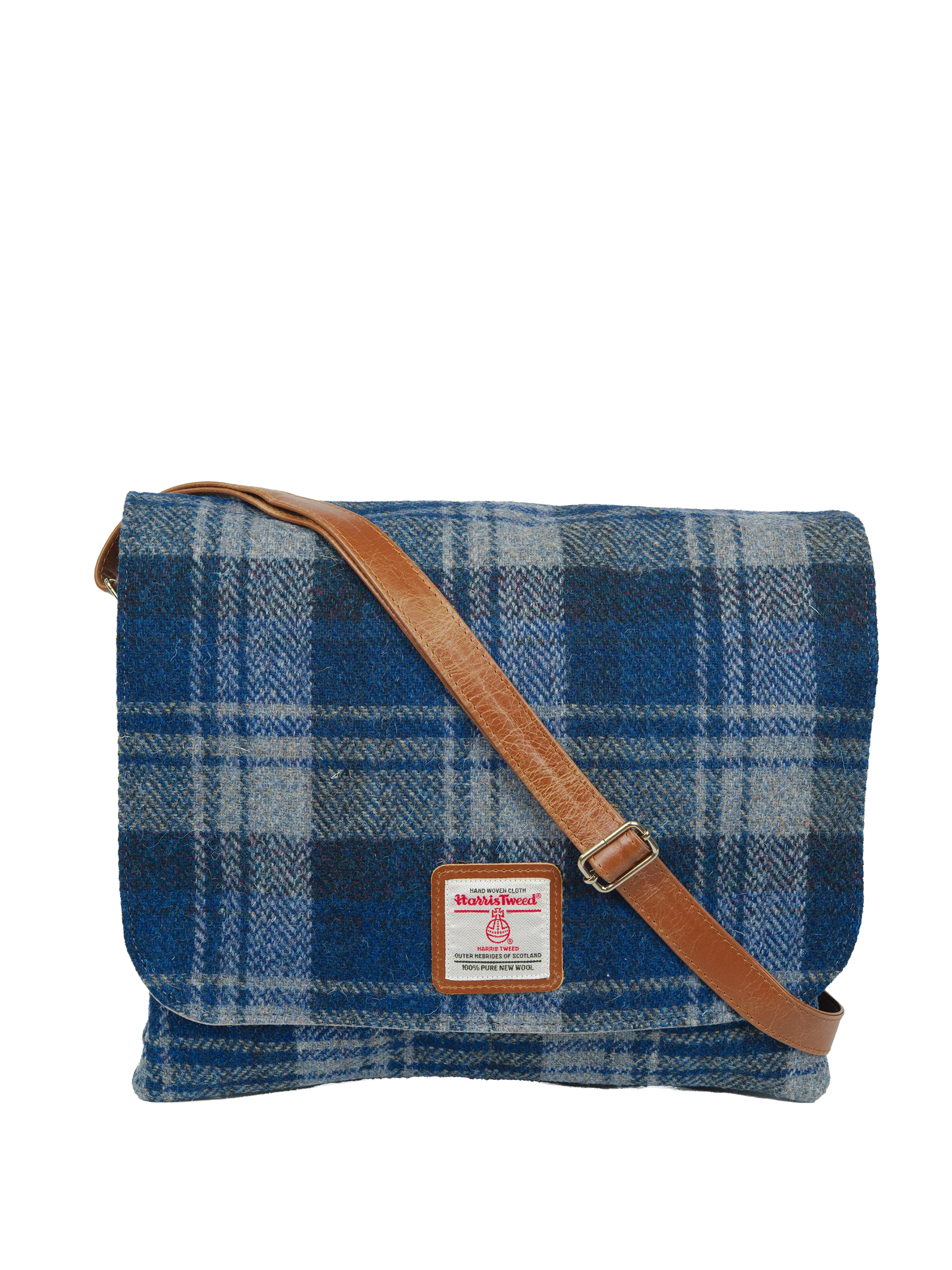 Harris Tweed Scalpay Bag - A0237 (Tan Leather)