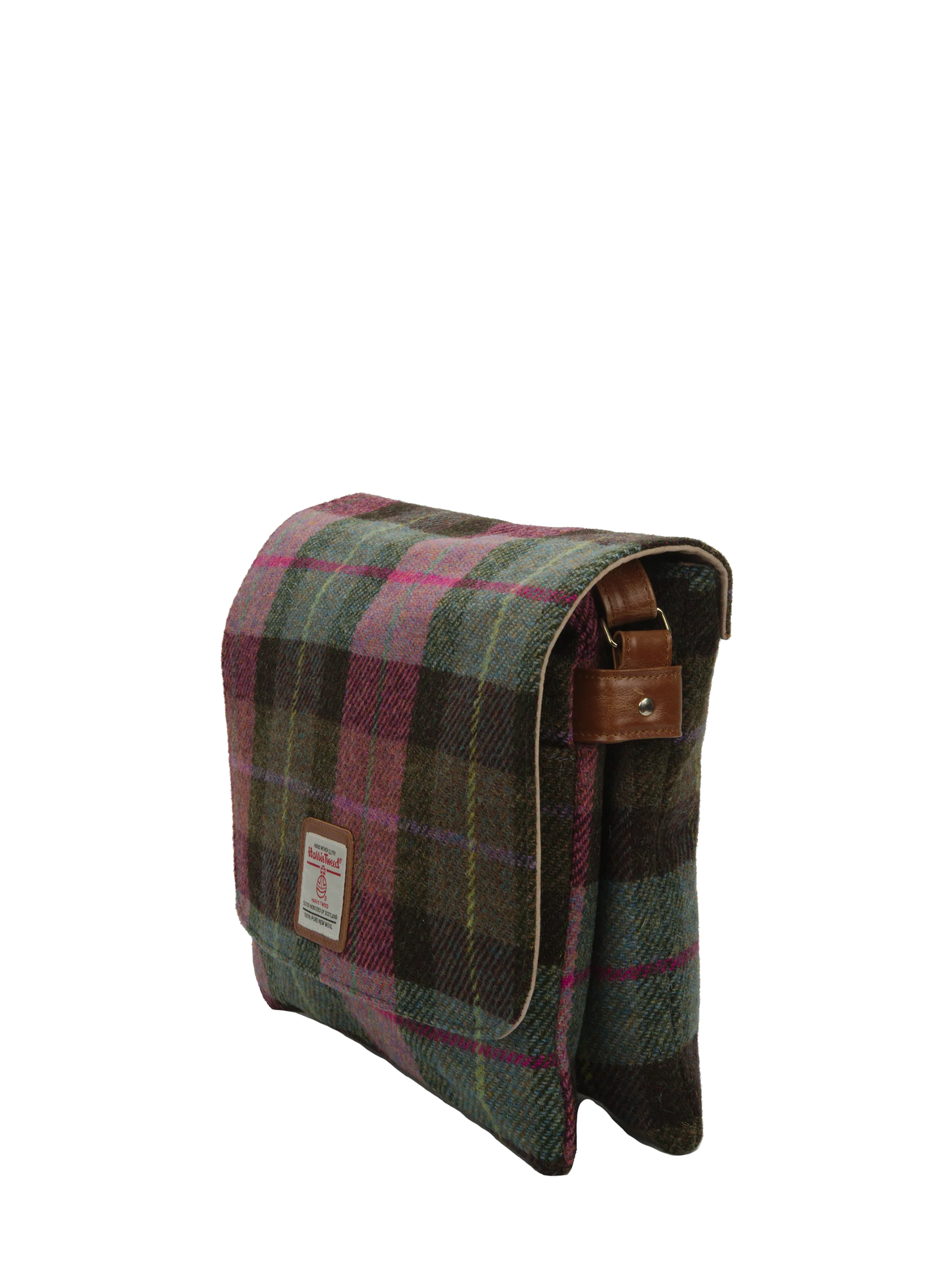 Harris Tweed Scalpay Bag - A0254 (Tan Leather) - Image 4