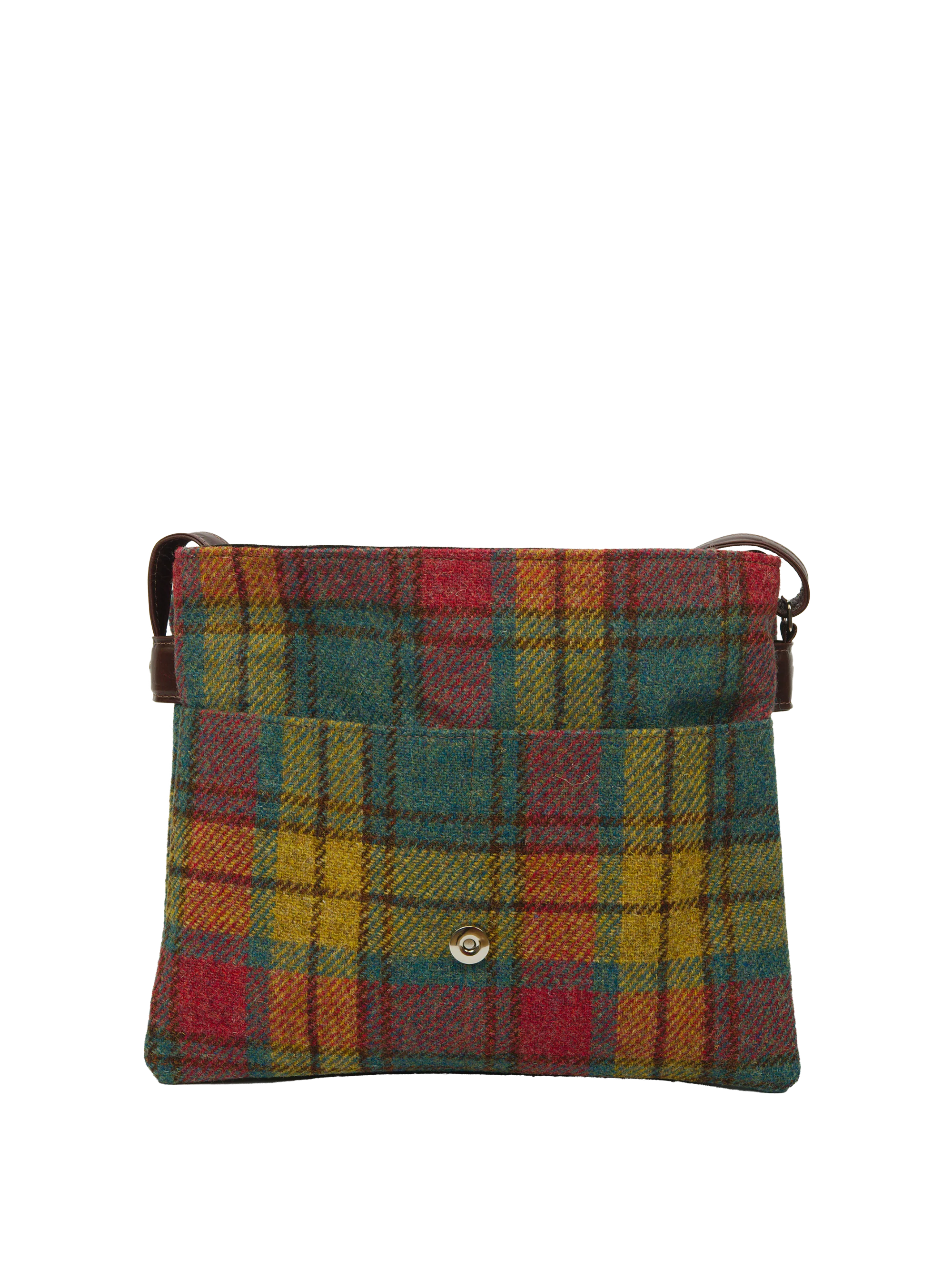 Harris Tweed Scalpay Bag - A0194 (Brown Leather) - Image 2