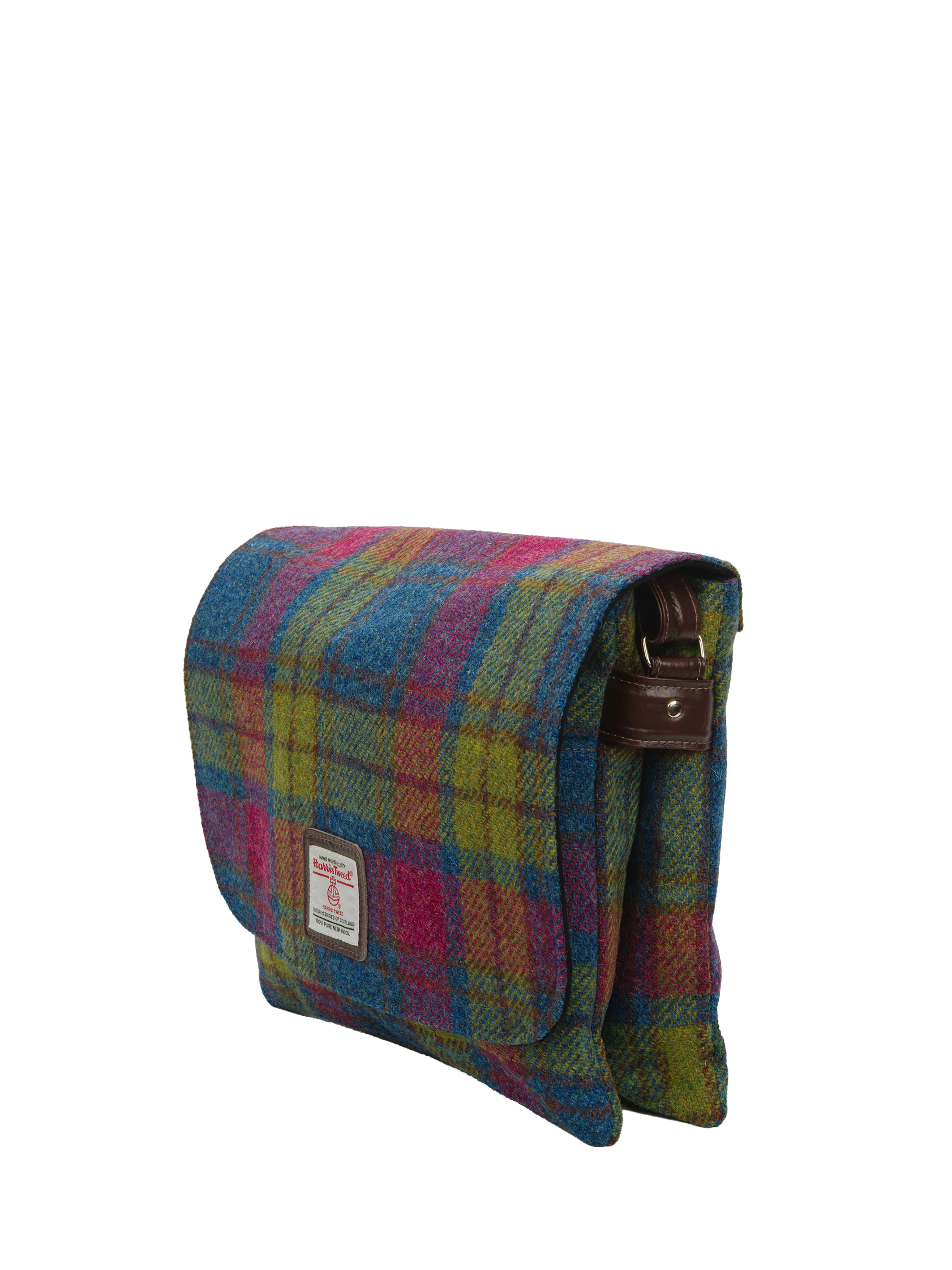 Harris Tweed Scalpay Bag - A0195 (Brown Leather) - Image 4
