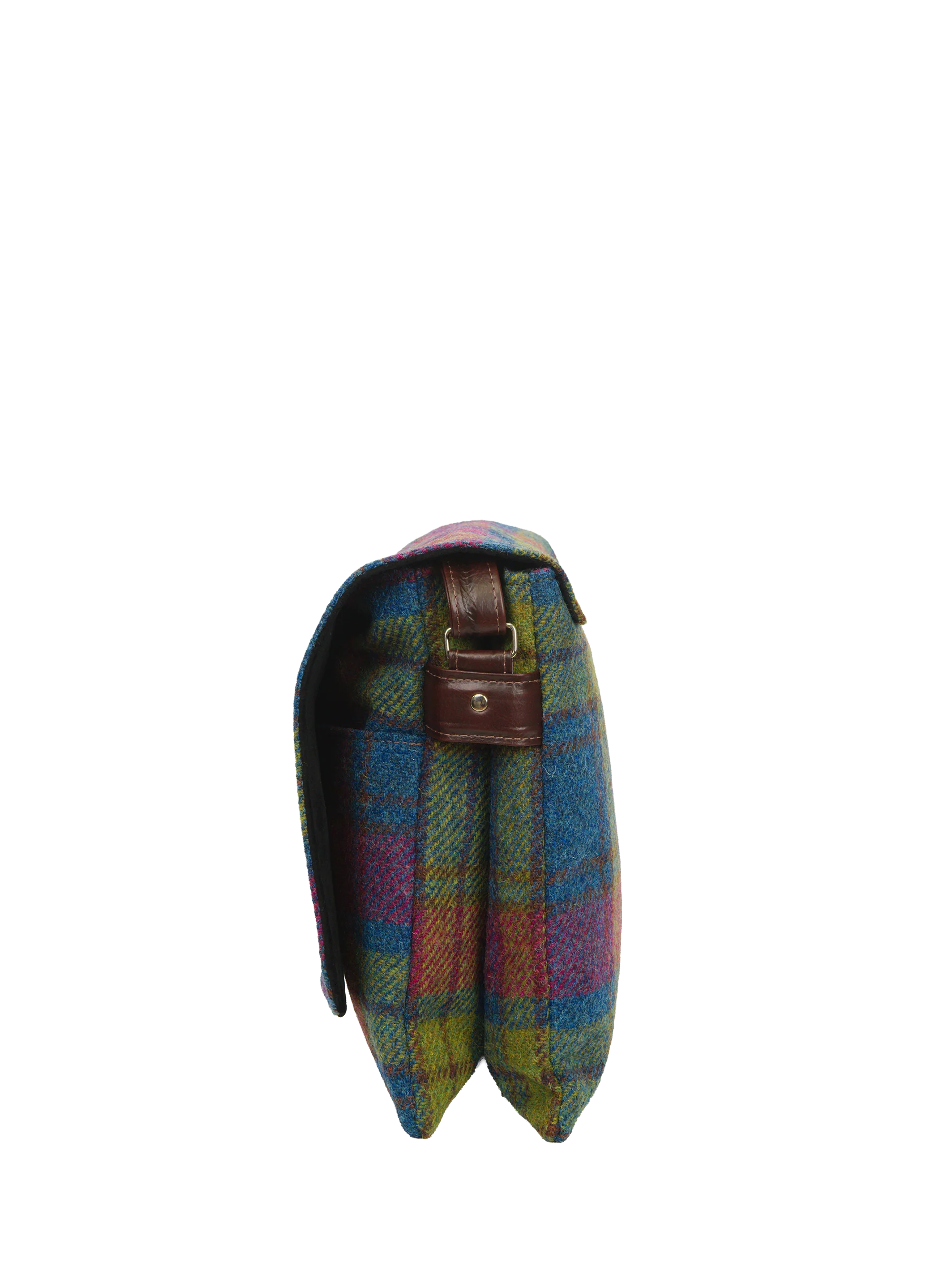 Harris Tweed Scalpay Bag - A0195 (Brown Leather) - Image 5