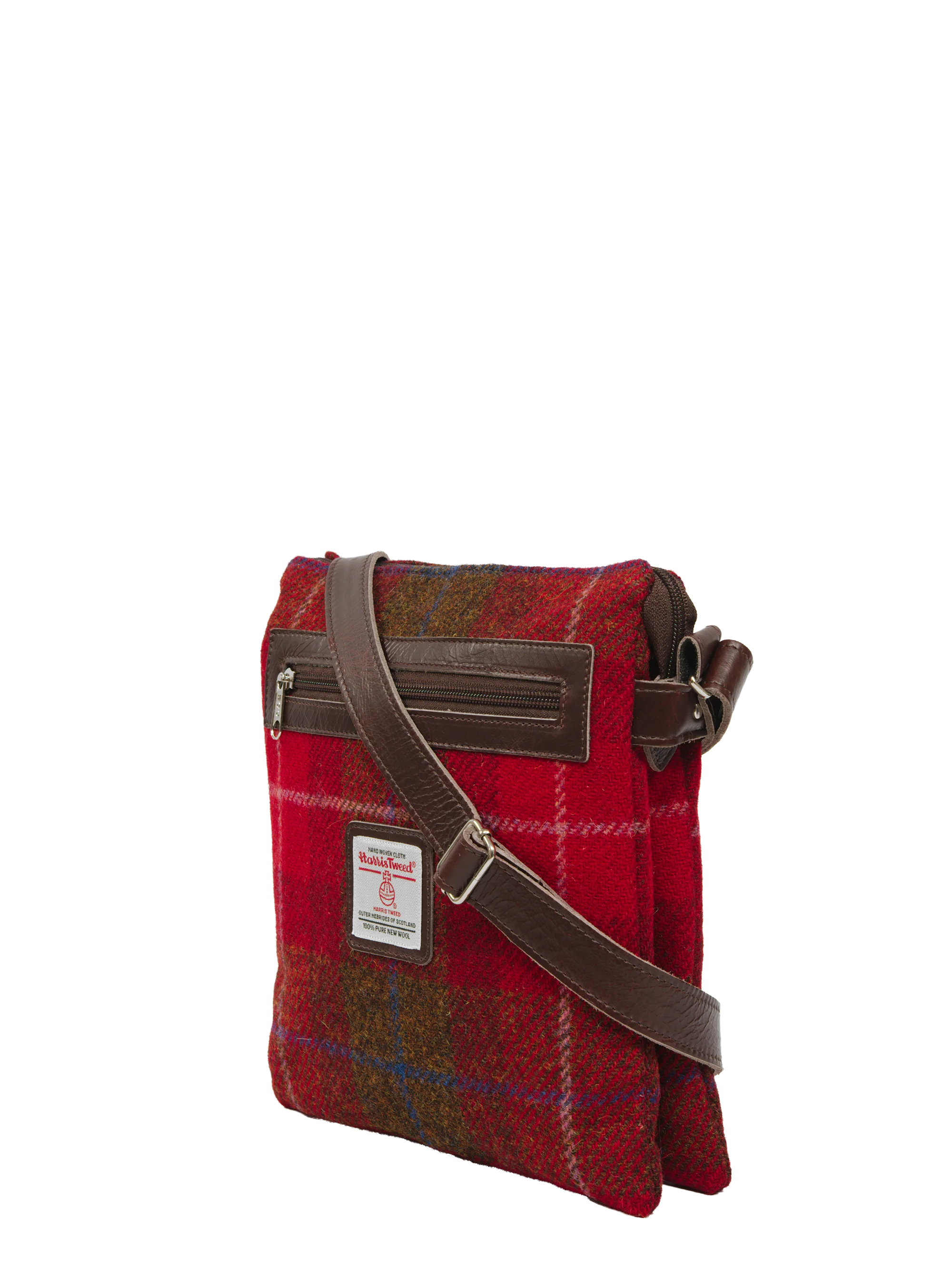 Harris Tweed St Clements Bag - A001 (Brown Leather) - Image 2
