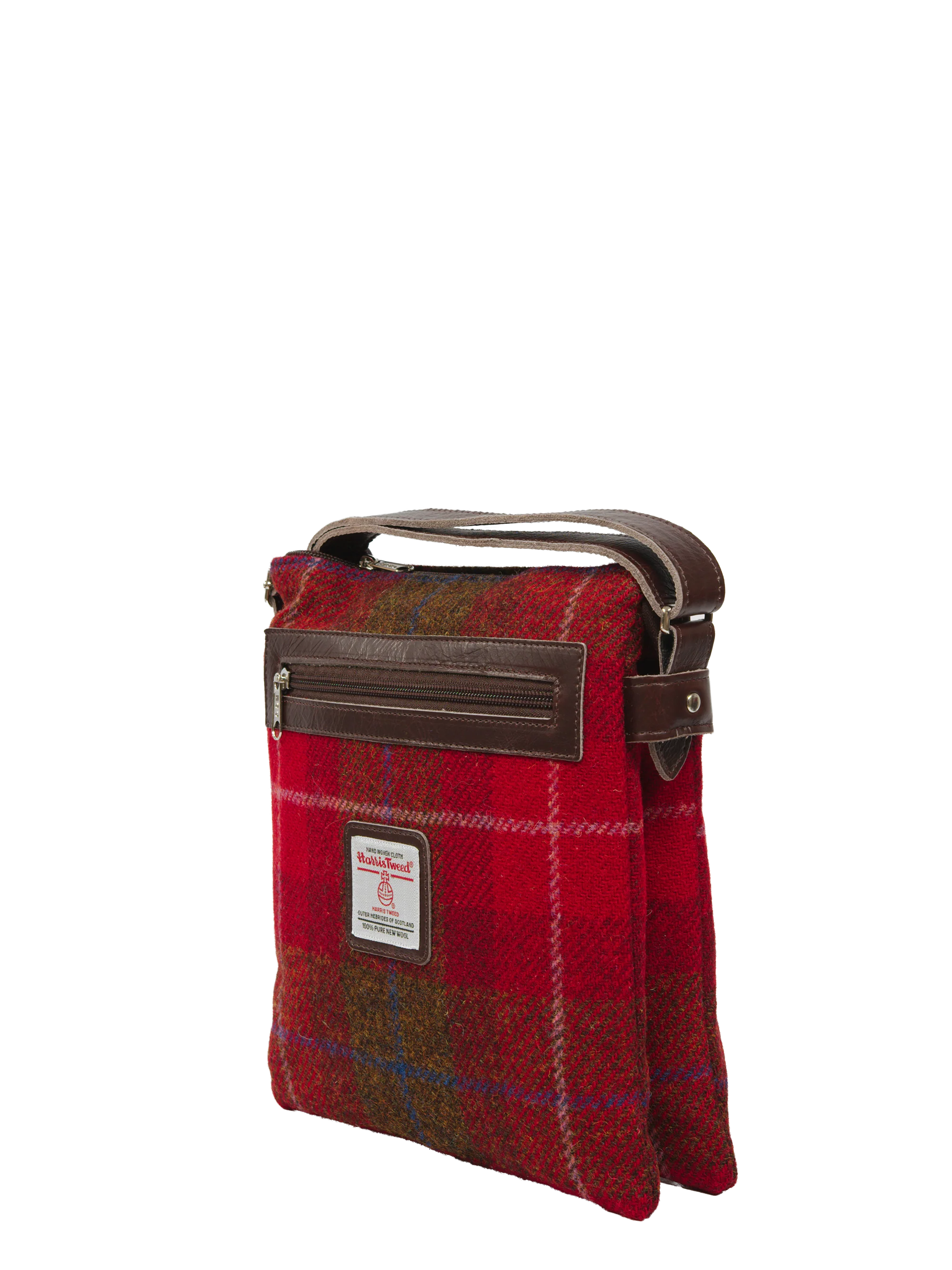 Harris Tweed St Clements Bag - A001 (Brown Leather) - Image 3
