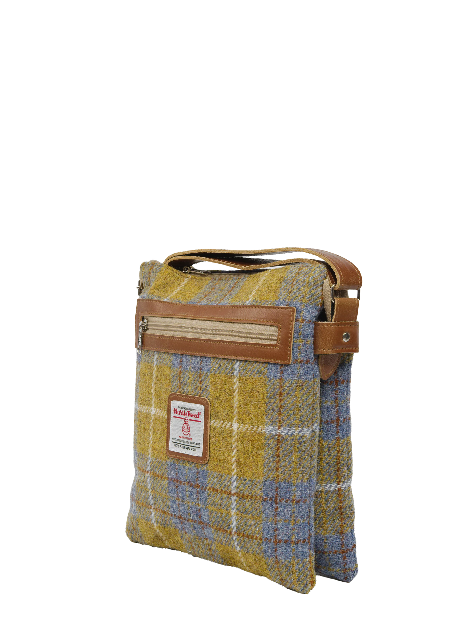 Harris Tweed St Clements Bag - A0102 (Tan Leather) - Image 3
