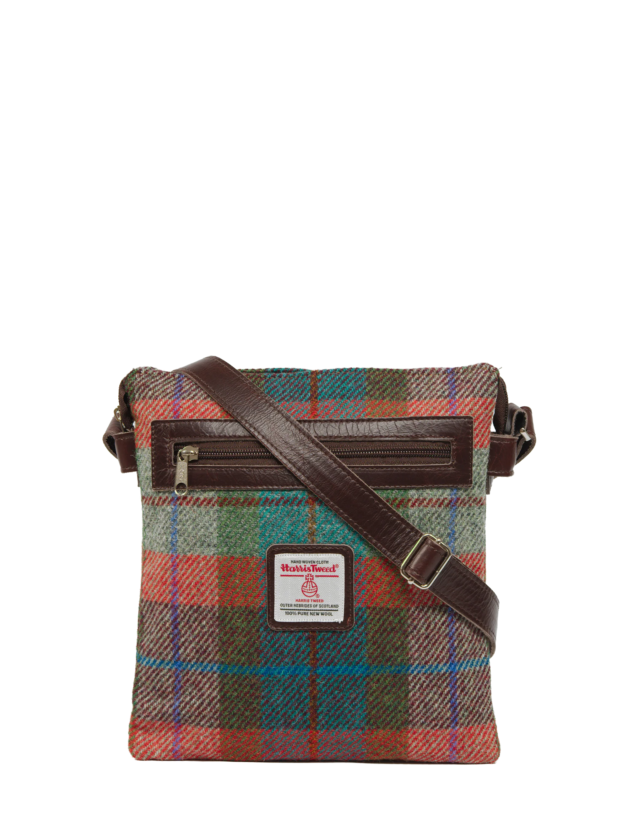 Harris Tweed St Clements Bag - A0112 (Brown Leather)