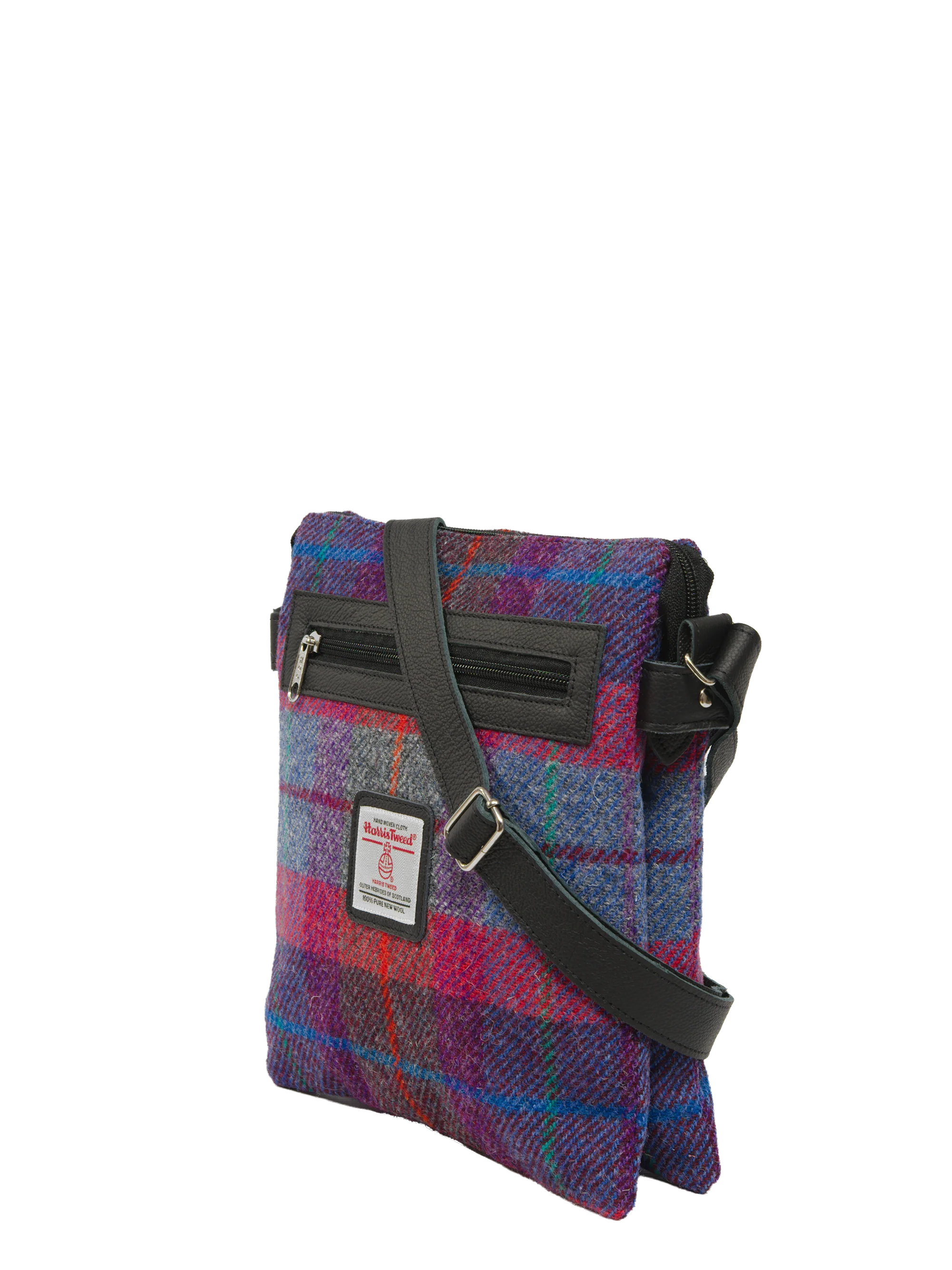 Harris Tweed St Clements Bag - A0115 (Black Leather) - Image 2