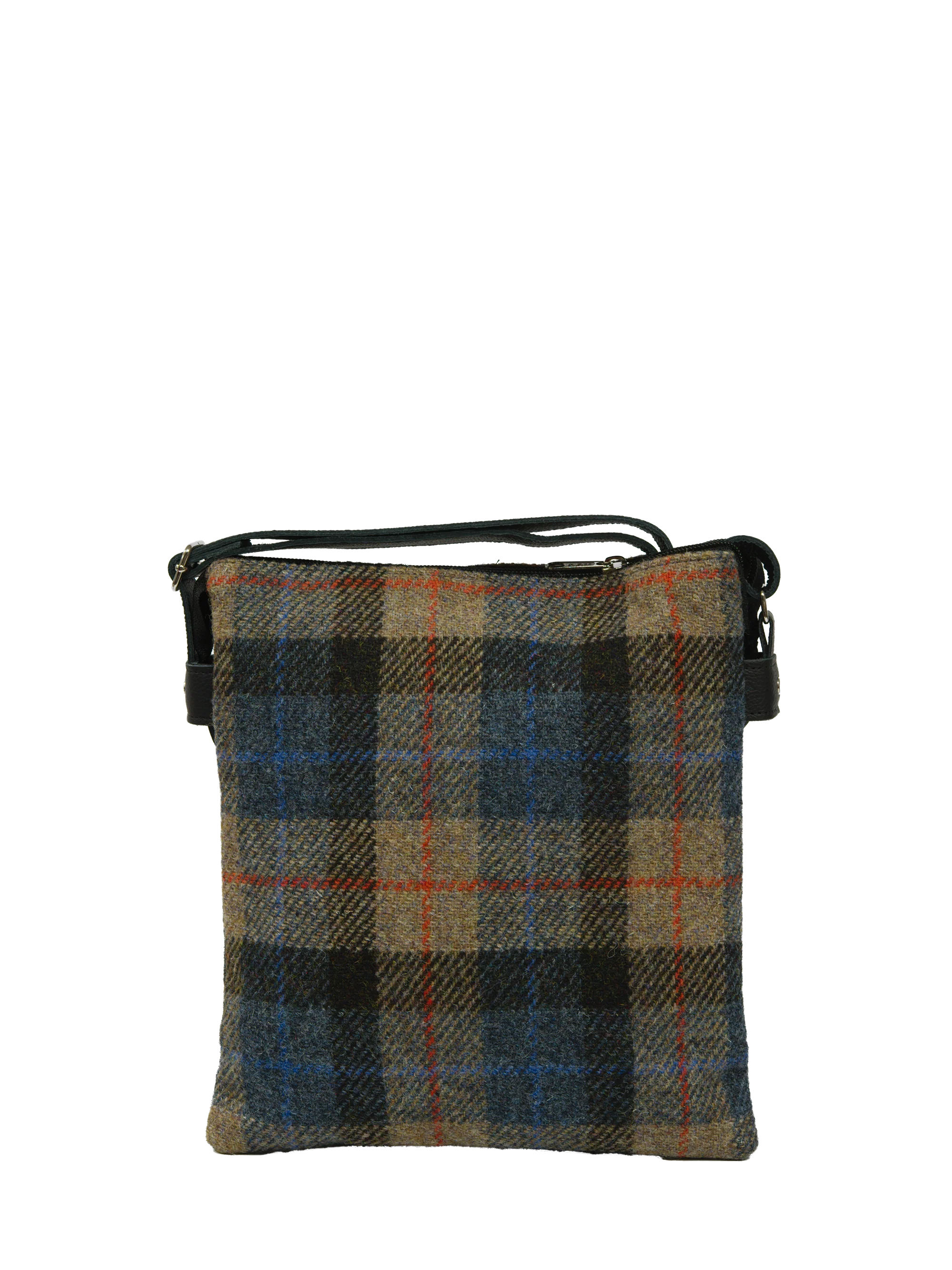Harris Tweed St Clements Bag - A0162 (Black Leather) - Image 5