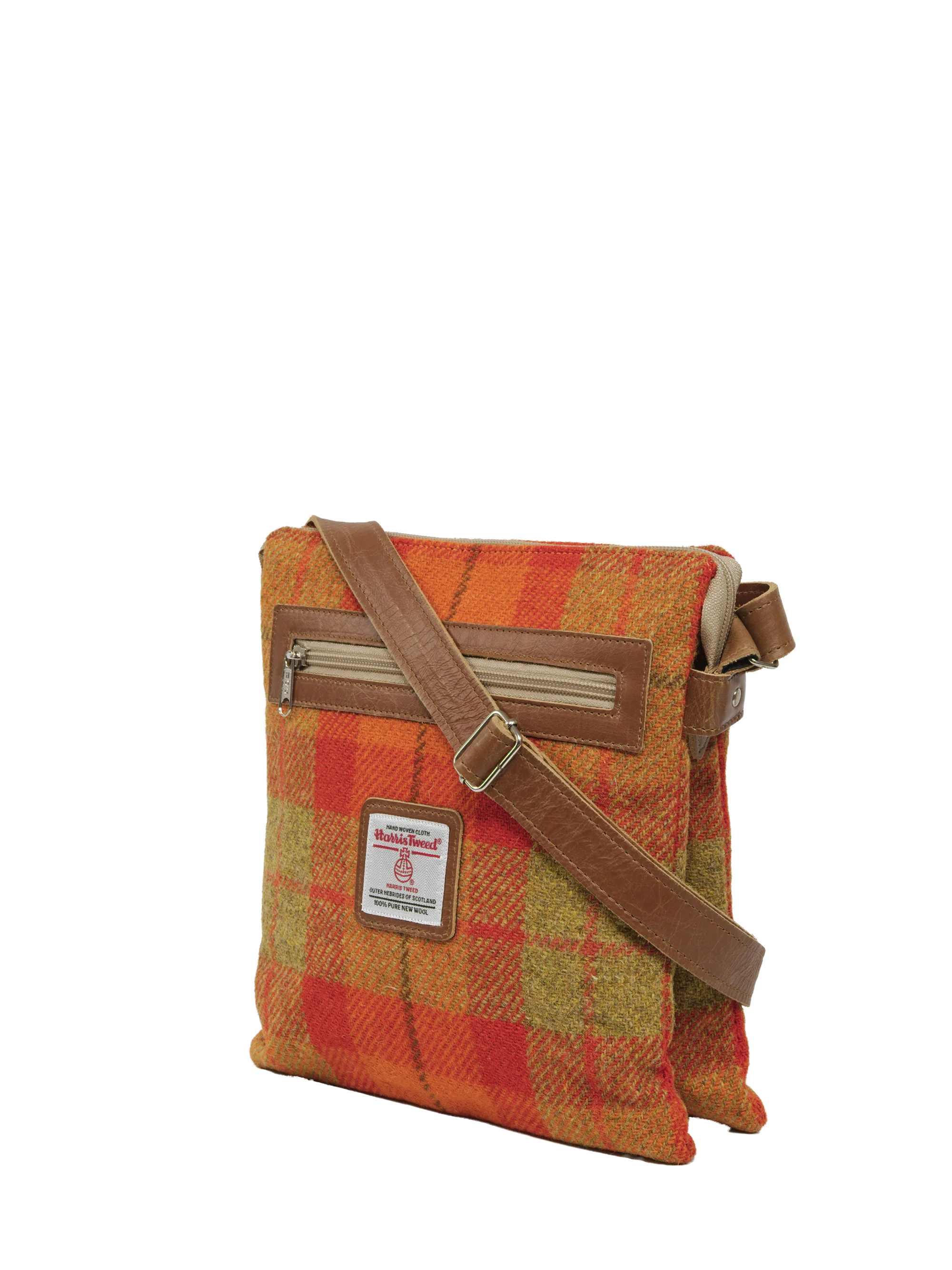 Harris Tweed St Clements Bag - A0196 (Tan Leather) - Image 2