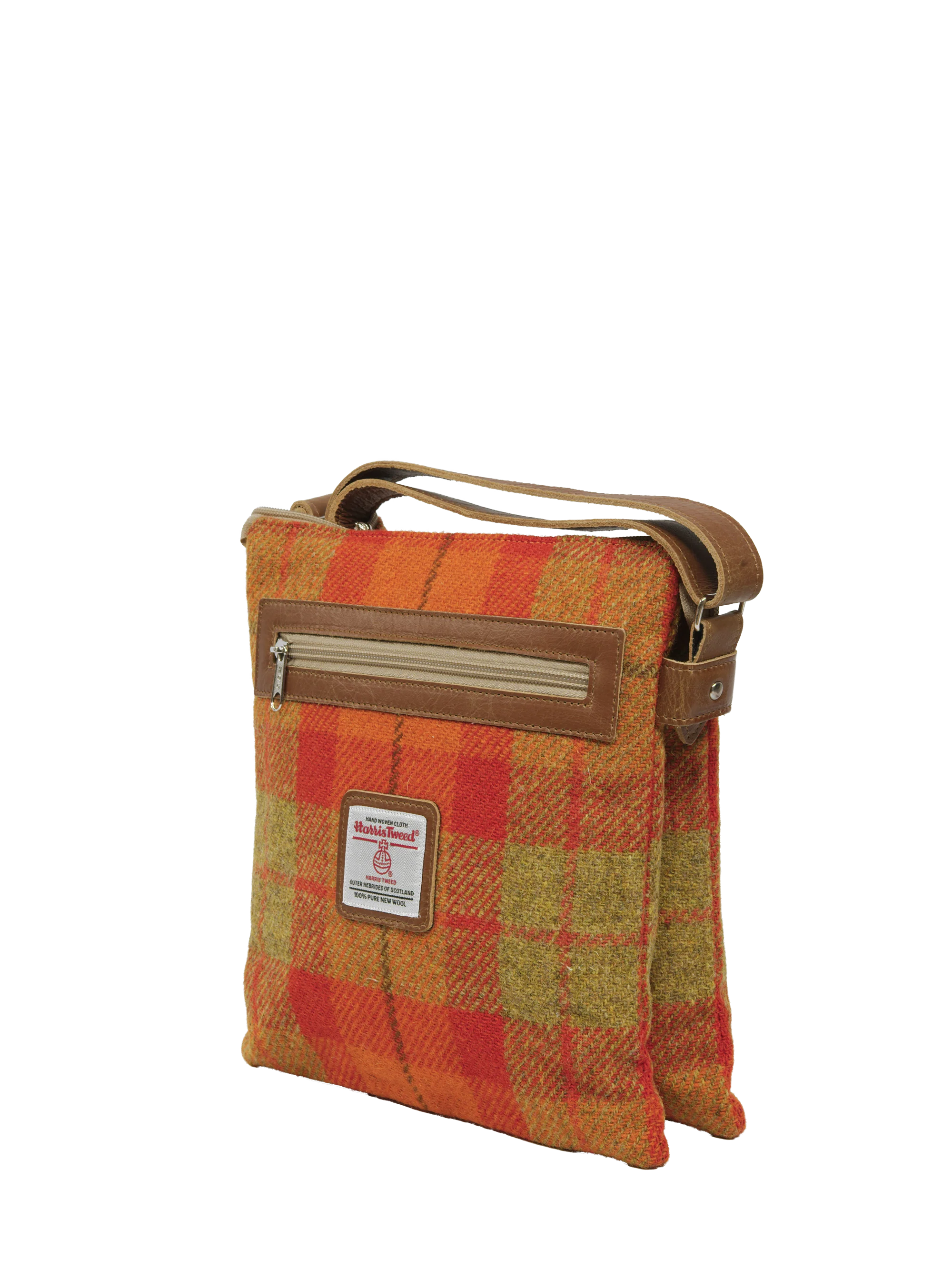 Harris Tweed St Clements Bag - A0196 (Tan Leather) - Image 3
