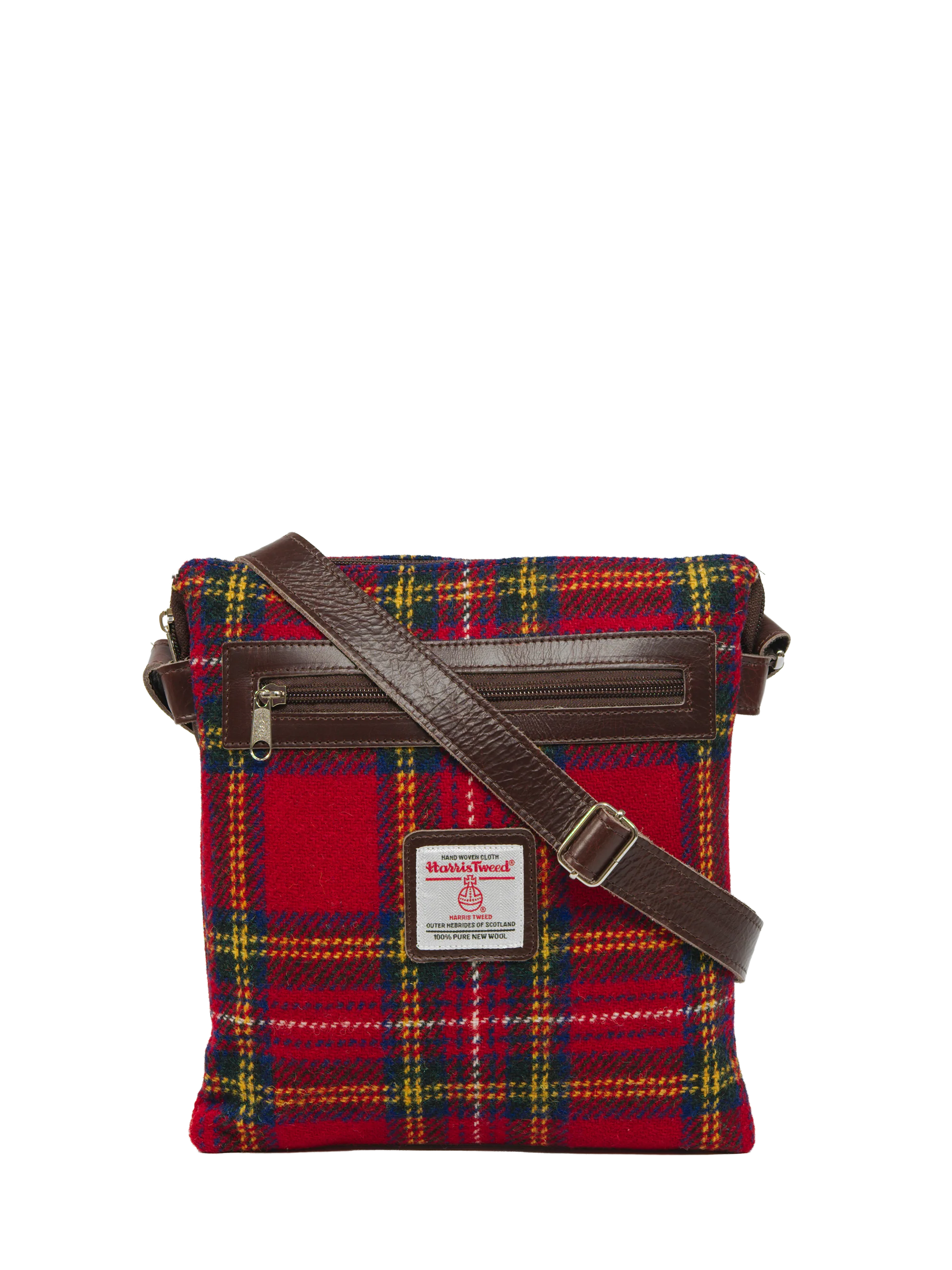 Harris Tweed St Clements Bag - A0217 (Brown Leather)