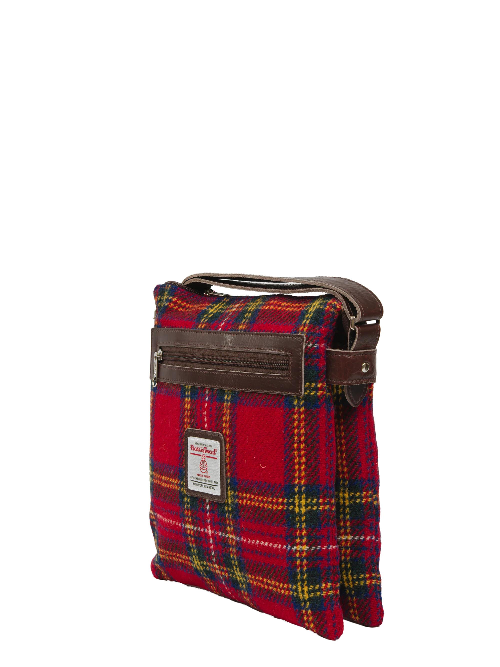 Harris Tweed St Clements Bag - A0217 (Brown Leather) - Image 3