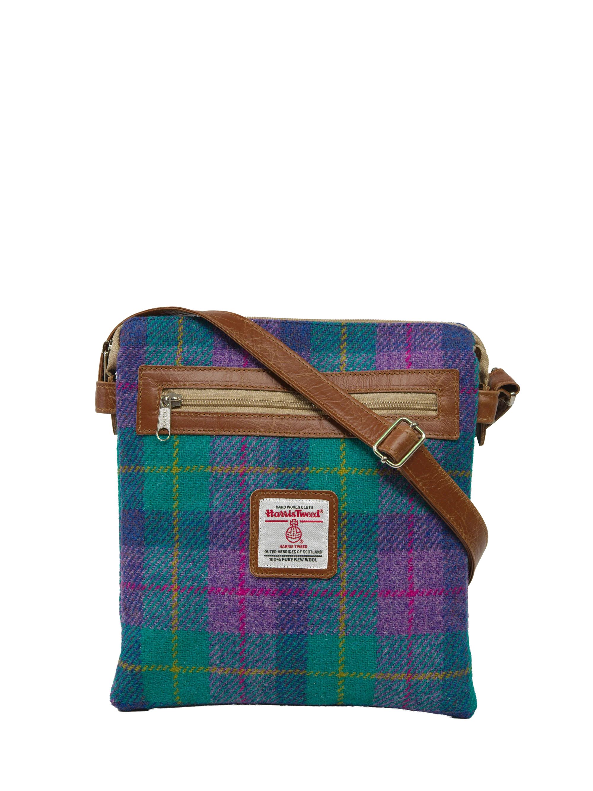 Harris Tweed St Clements Bag - A0222 (Tan Leather)