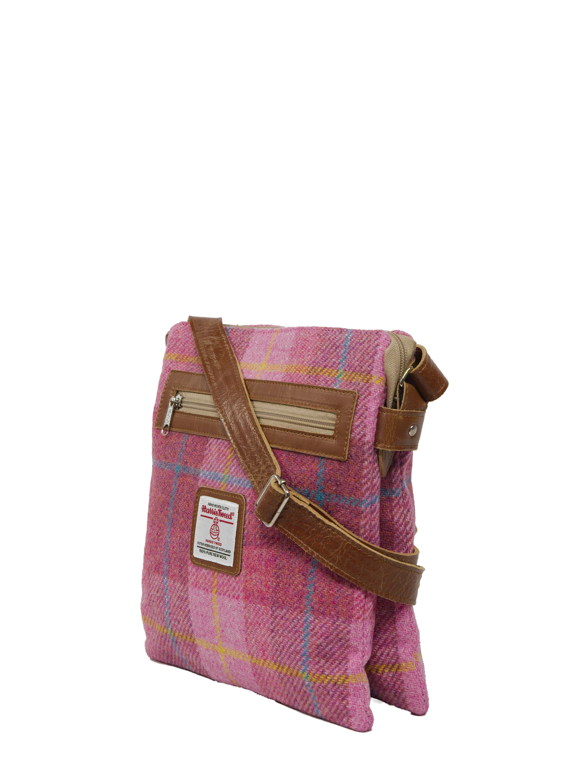 Harris Tweed St Clements Bag - A0223 (Tan Leather) - Image 2