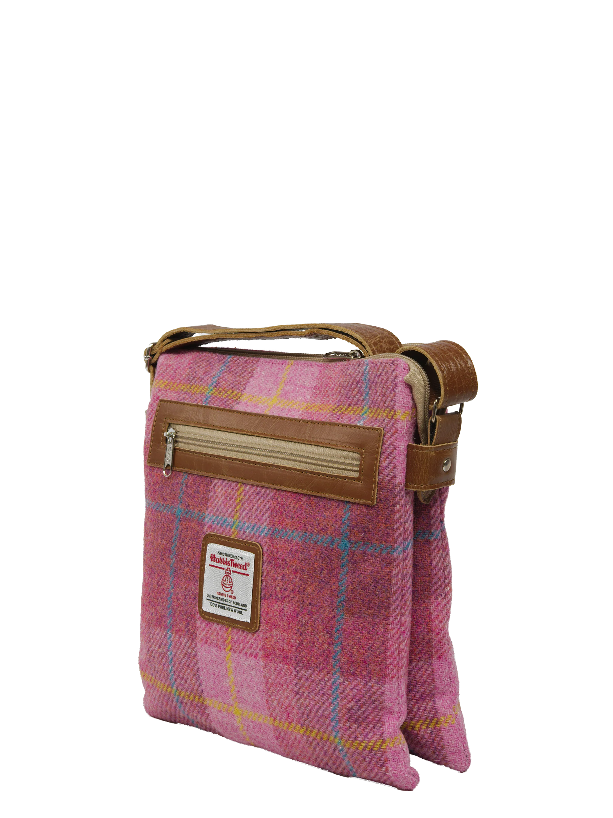 Harris Tweed St Clements Bag - A0223 (Tan Leather) - Image 3